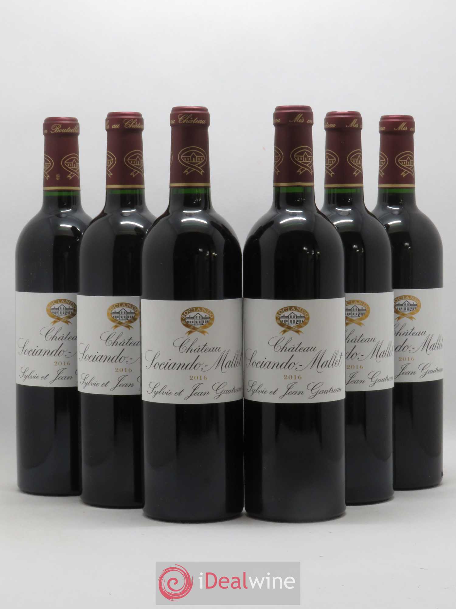 Château Sociando Mallet 2016 - Lot de 6 bouteilles - 0