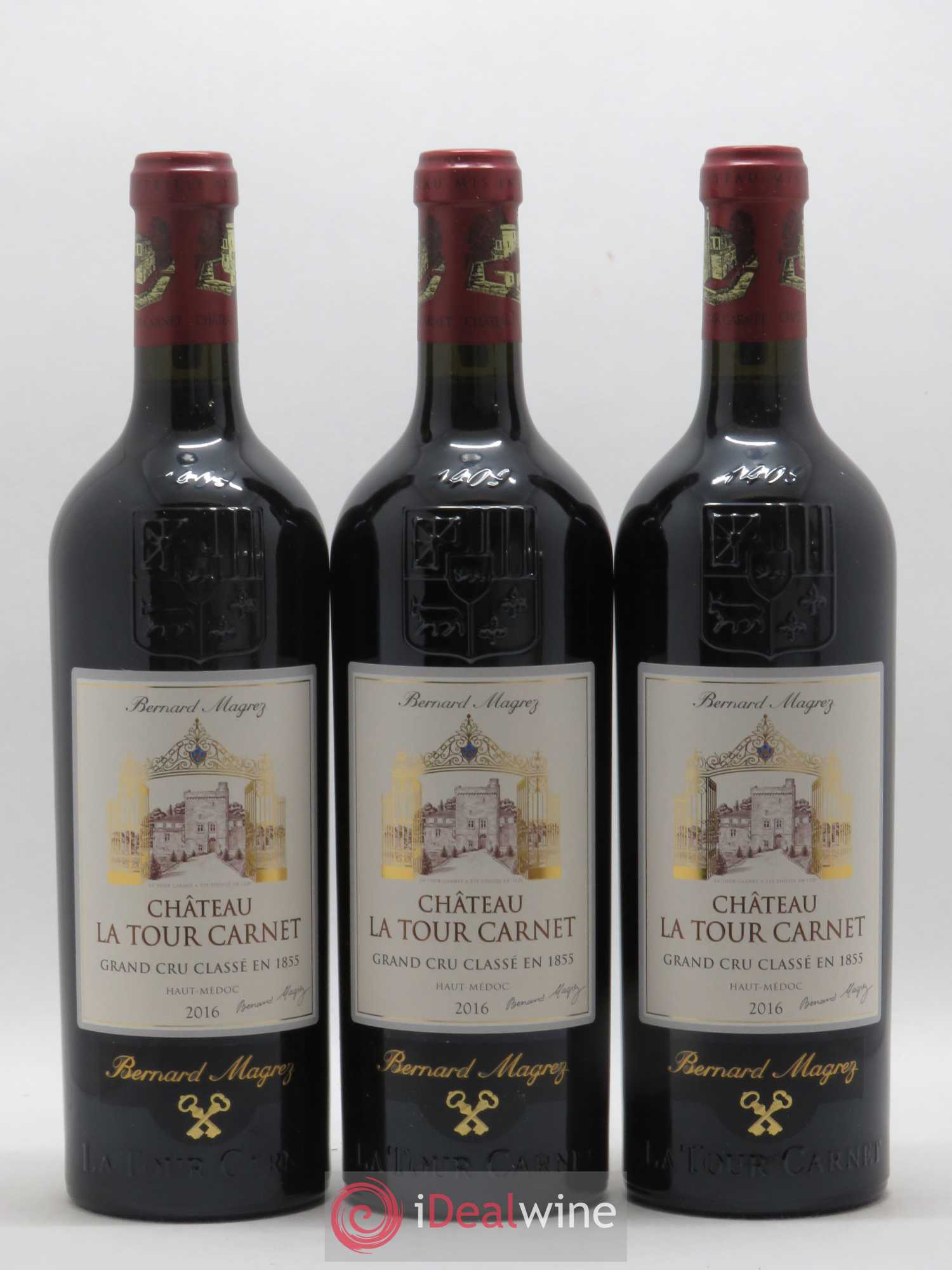 Château la Tour Carnet 4ème Grand Cru Classé 2016 - Lot de 6 bouteilles - 1