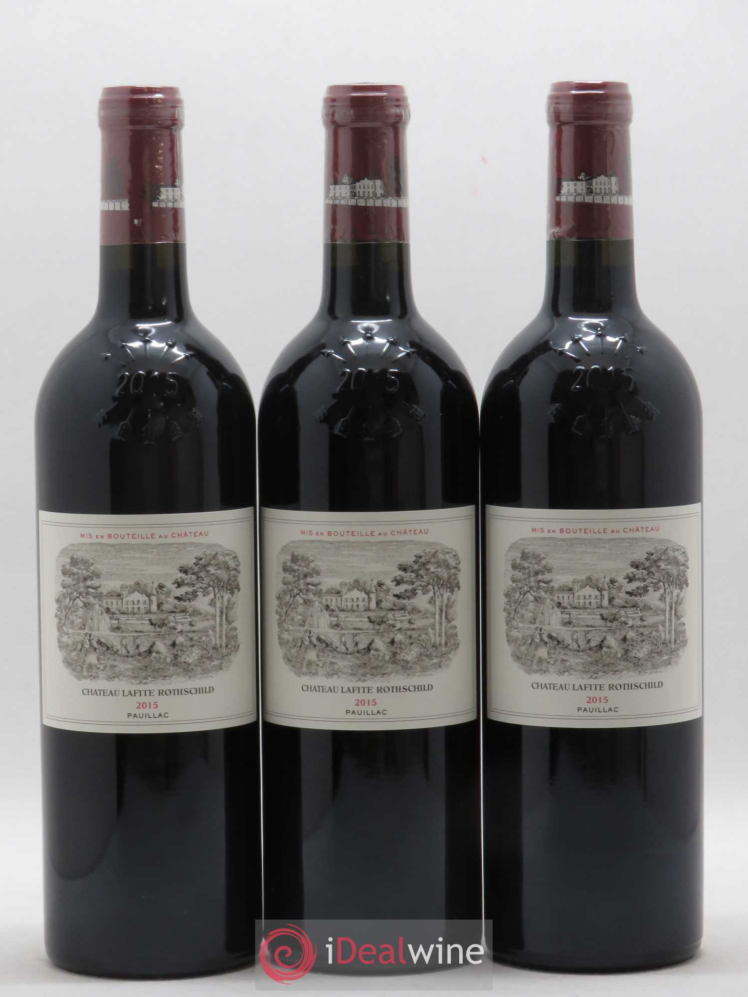 Château Lafite Rothschild 1er Grand Cru Classé 2015 - Lot de 3 bouteilles - 0