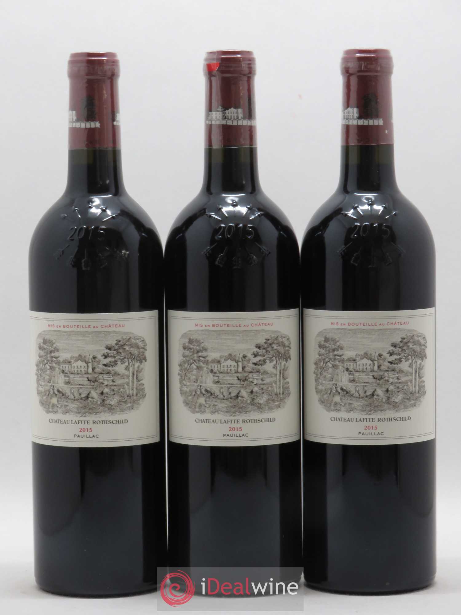 Château Lafite Rothschild 1er Grand Cru Classé 2015 - Lot de 3 bouteilles - 0