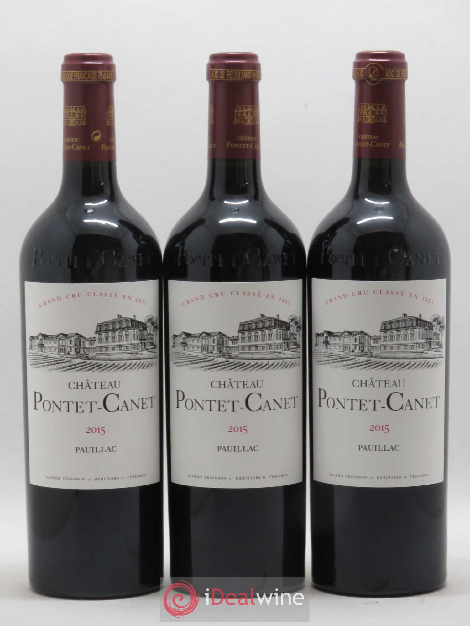Château Pontet Canet 5ème Grand Cru Classé 2015 - Lot de 6 bouteilles - 1
