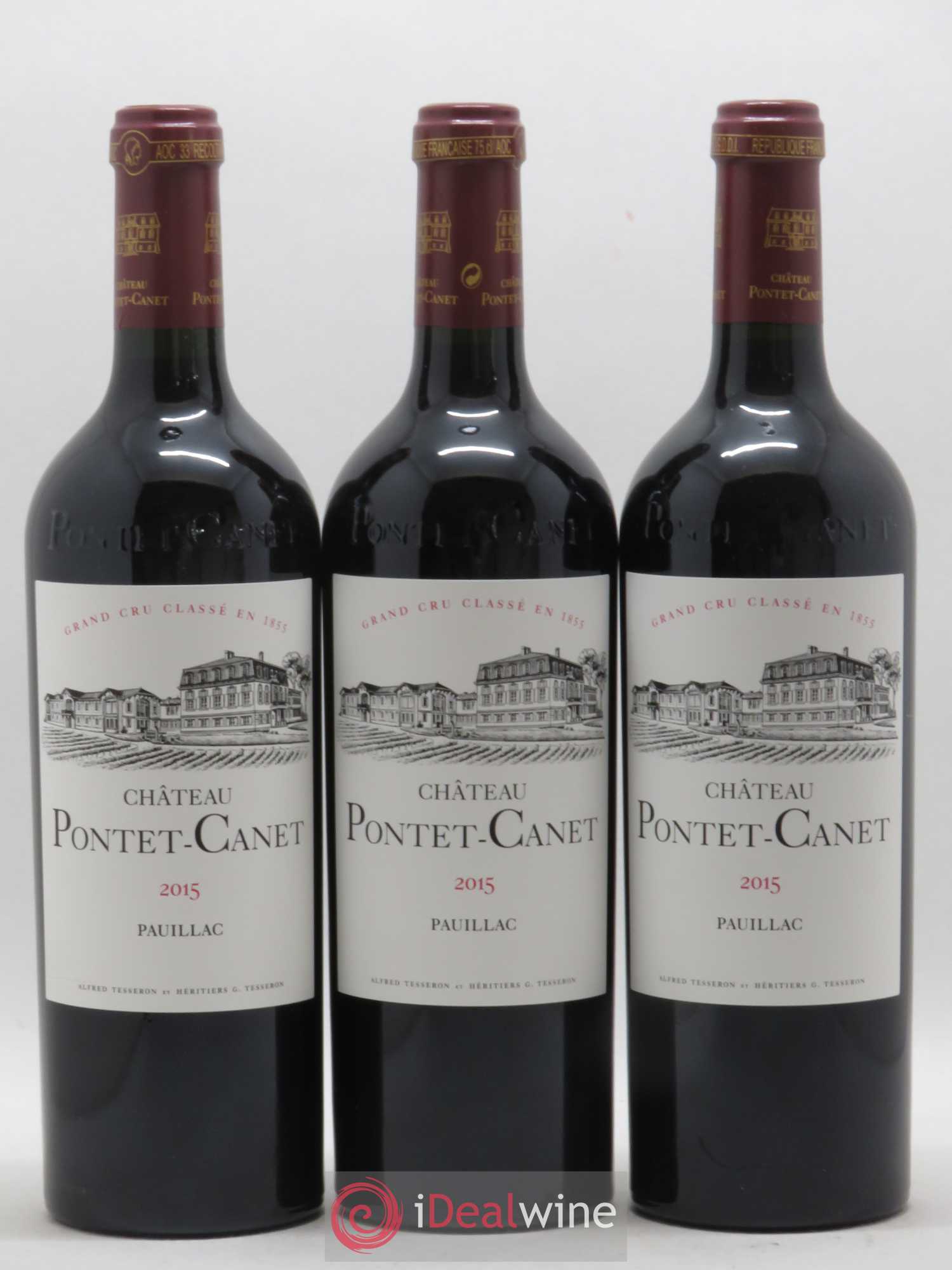 Château Pontet Canet 5ème Grand Cru Classé 2015 - Lot de 6 bouteilles - 1