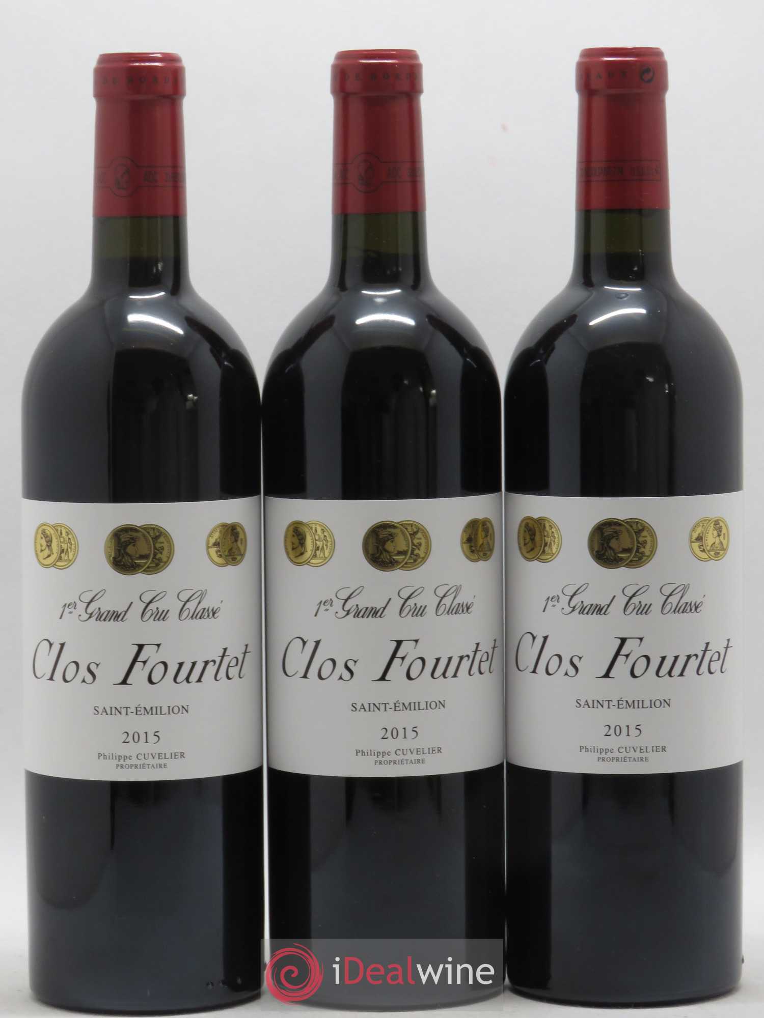 Clos Fourtet 1er Grand Cru Classé B 2015 - Lot de 3 bouteilles - 0