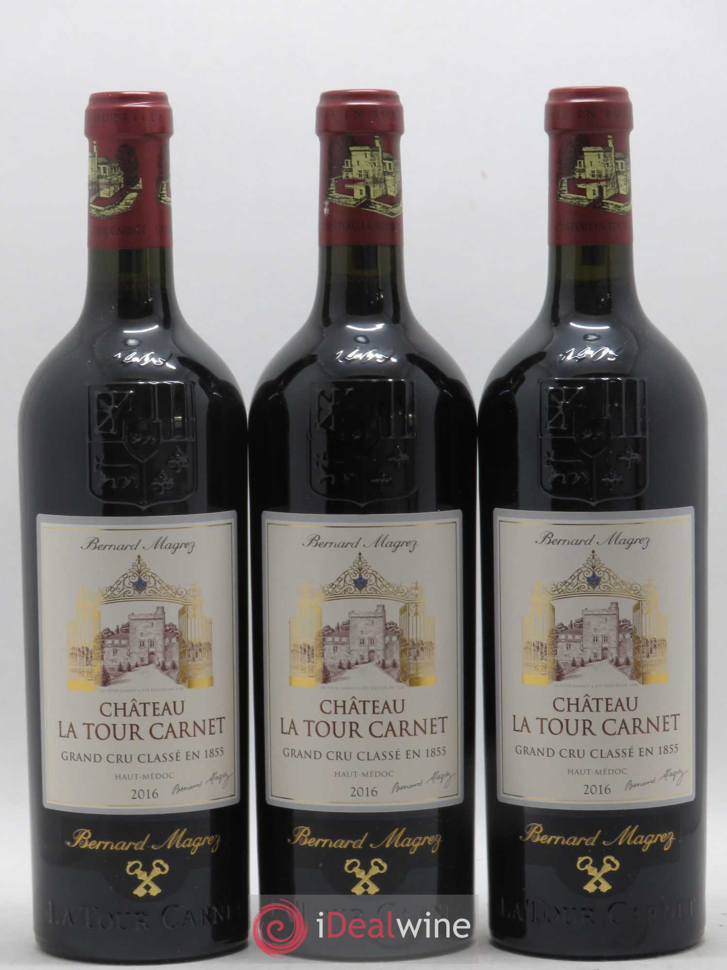 Château la Tour Carnet 4ème Grand Cru Classé 2016 - Lot de 6 bouteilles - 1