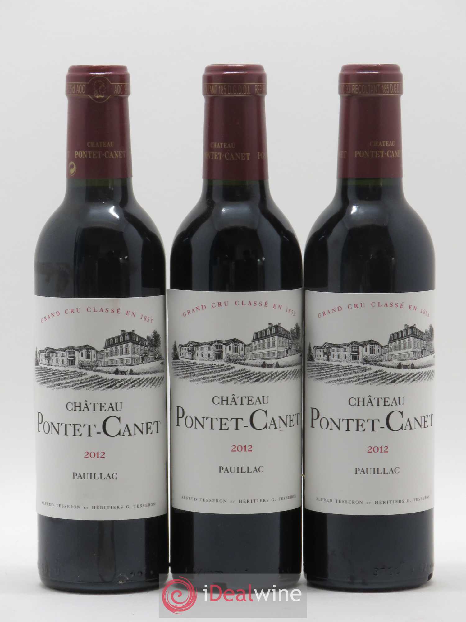 Château Pontet Canet 5ème Grand Cru Classé 2012 - Lot de 12 demi bouteilles - 2