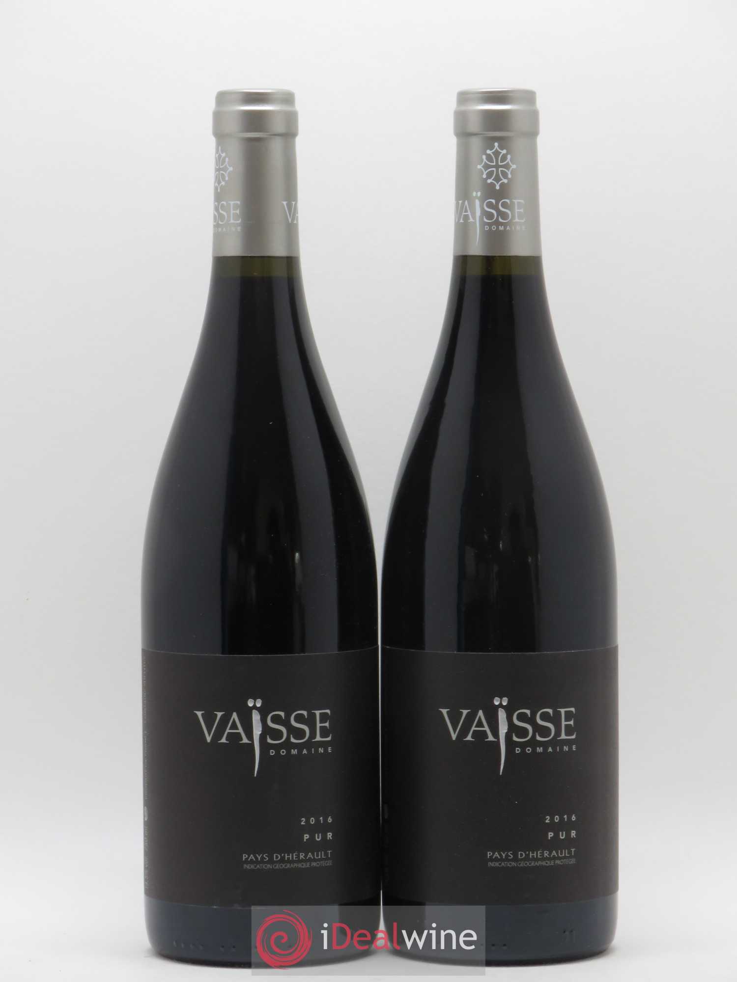 Pays d'Hérault Pur Vaisse (Domaine) 2016 - Lot de 2 bouteilles - 0