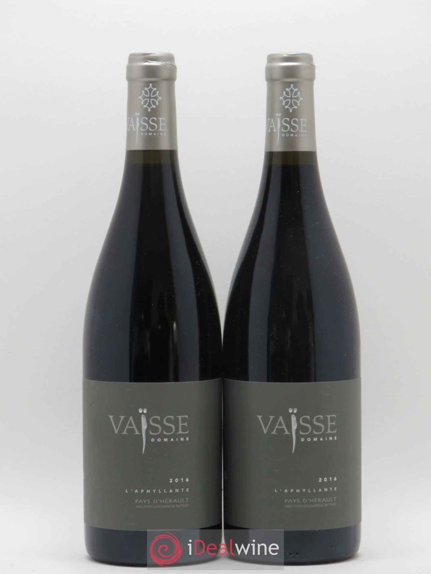 Pays d'Hérault L'Aphyllante Vaisse (Domaine) 2016 - Lot de 2 bouteilles - 0