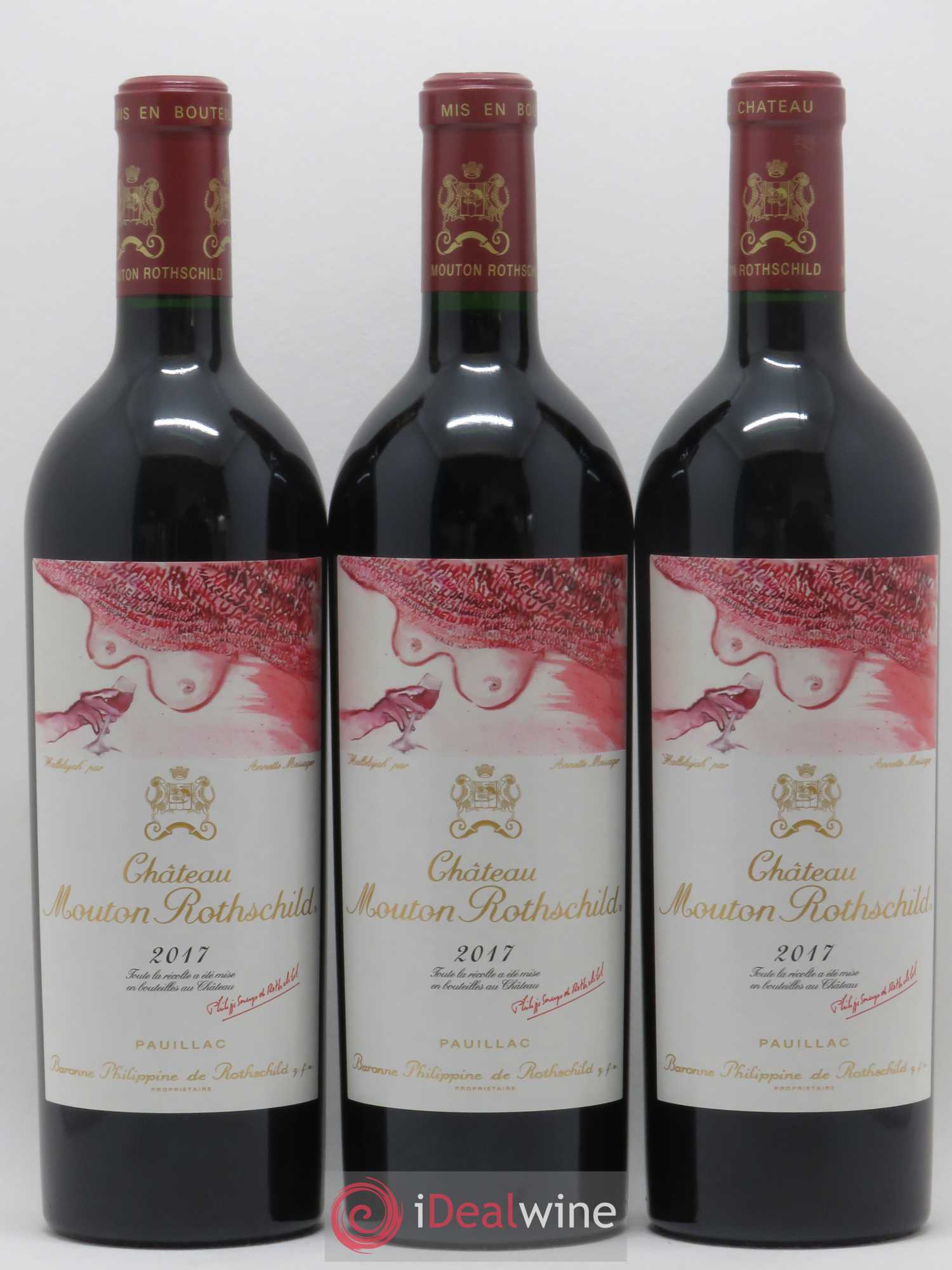 Château Mouton Rothschild 1er Grand Cru Classé 2017 - Lot de 6 bouteilles - 1