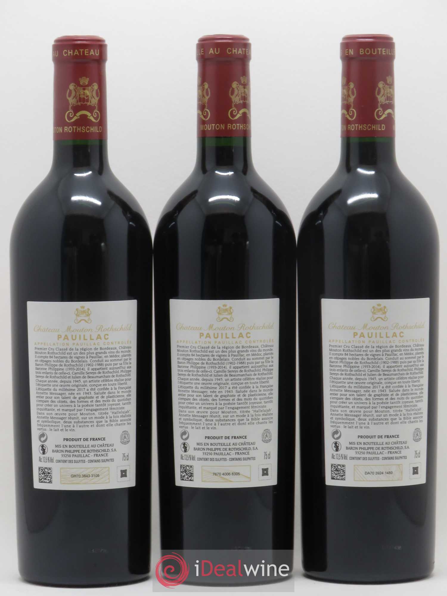 Château Mouton Rothschild 1er Grand Cru Classé 2017 - Lot de 6 bouteilles - 2