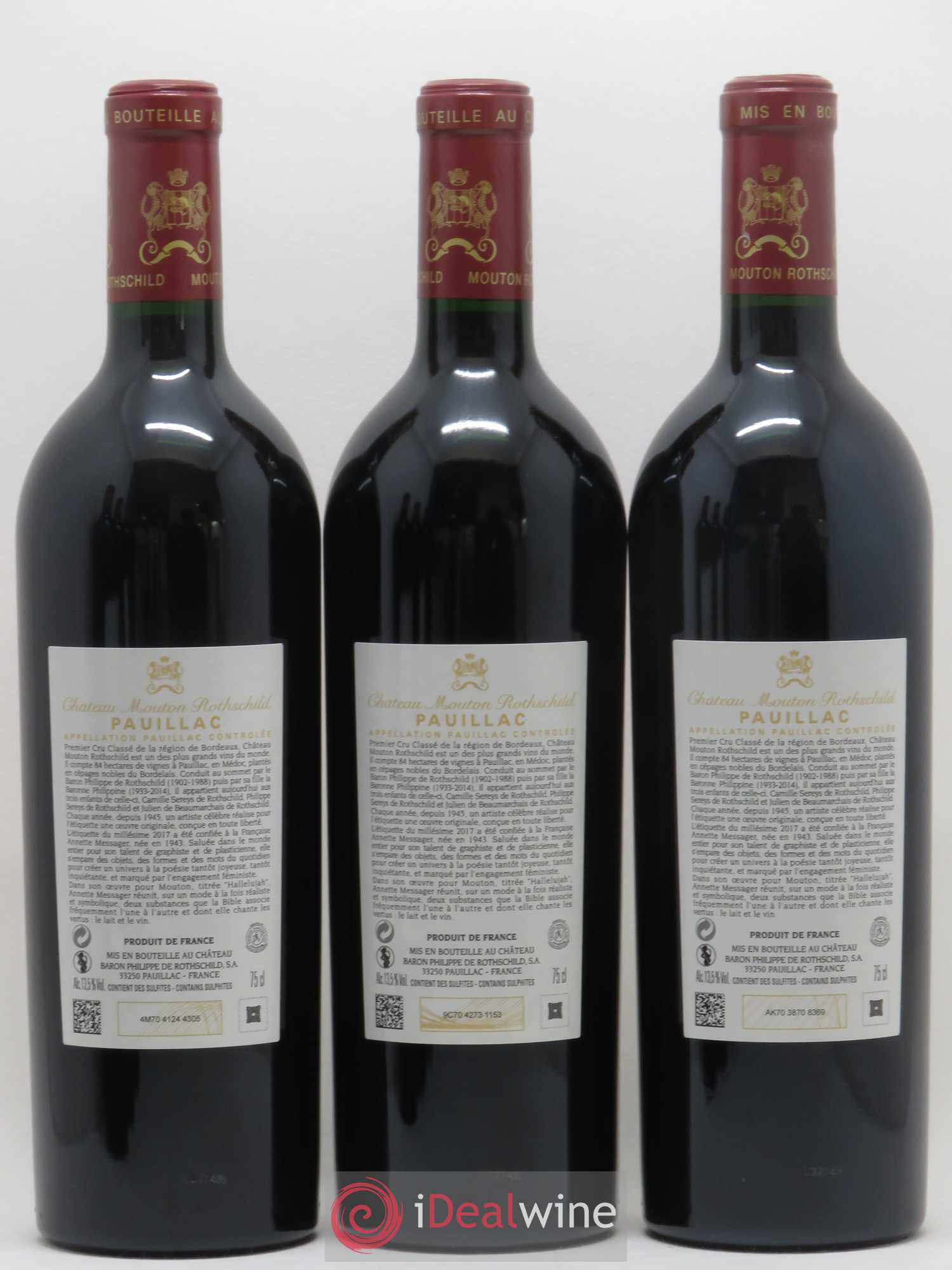 Château Mouton Rothschild 1er Grand Cru Classé 2017 - Lot de 6 bouteilles - 4