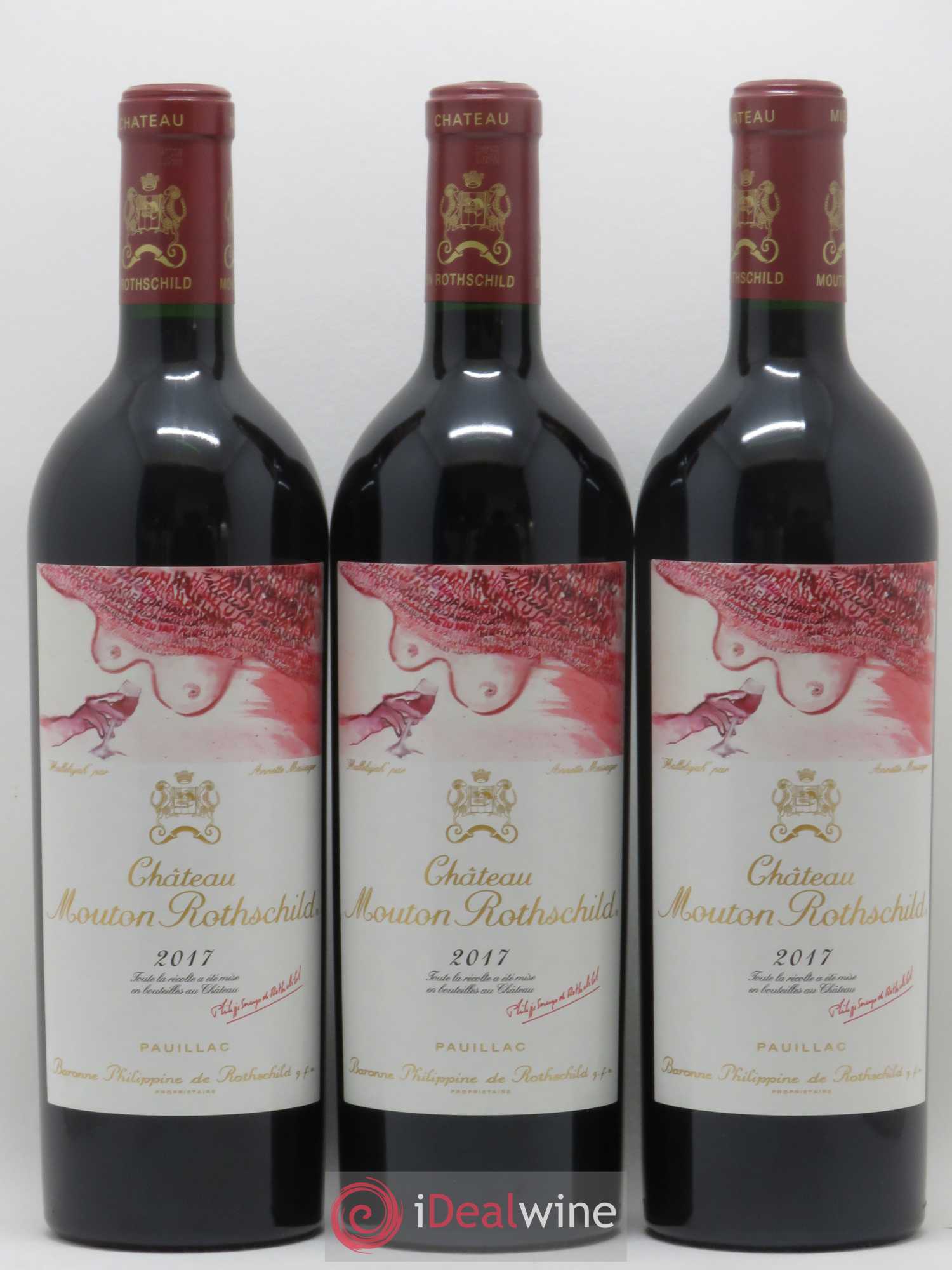 Château Mouton Rothschild 1er Grand Cru Classé 2017 - Lot de 6 bouteilles - 1