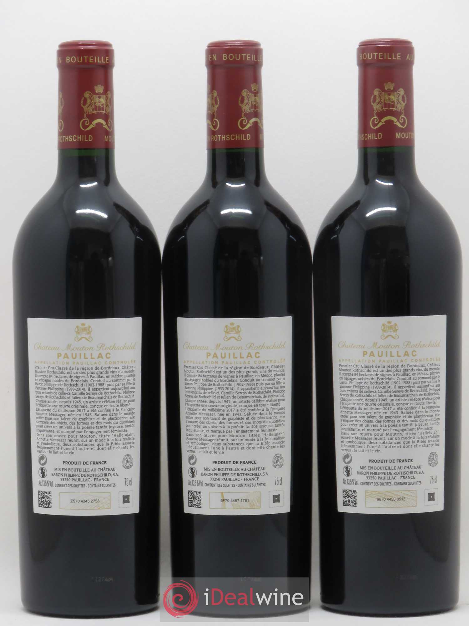 Château Mouton Rothschild 1er Grand Cru Classé 2017 - Lot de 6 bouteilles - 2