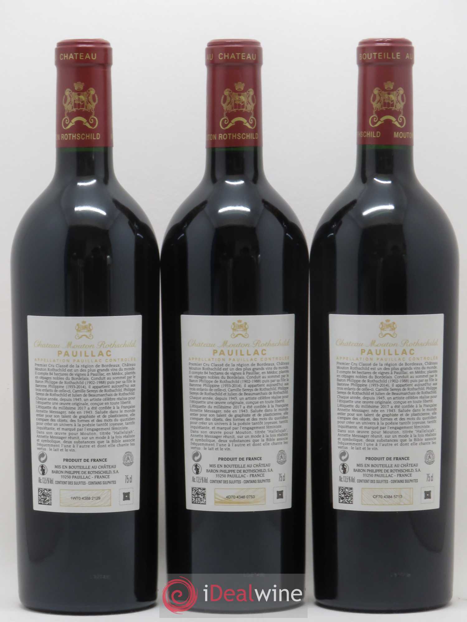 Château Mouton Rothschild 1er Grand Cru Classé 2017 - Lot de 6 bouteilles - 4