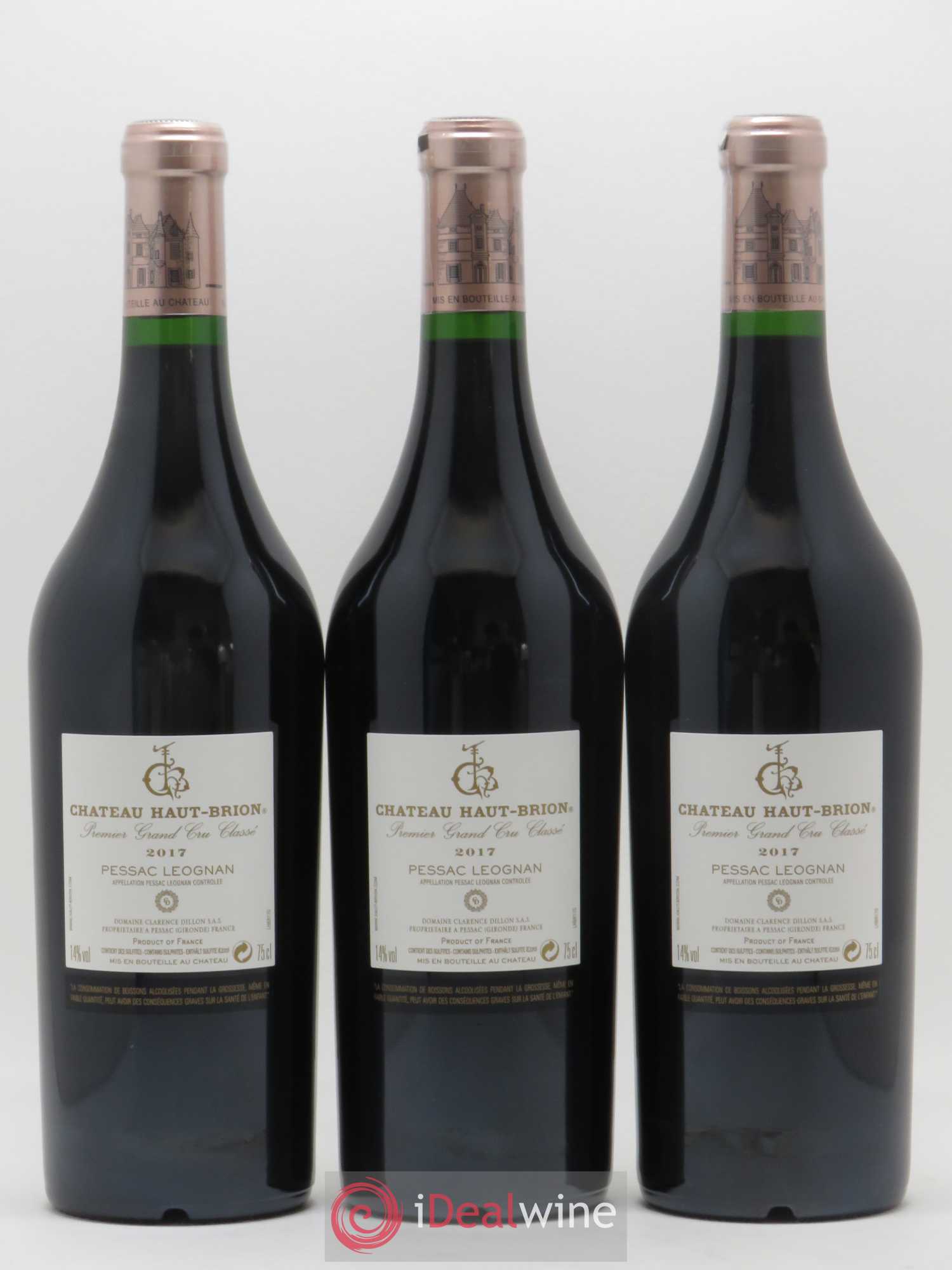 Château Haut Brion 1er Grand Cru Classé 2017 - Lot de 6 bouteilles - 2
