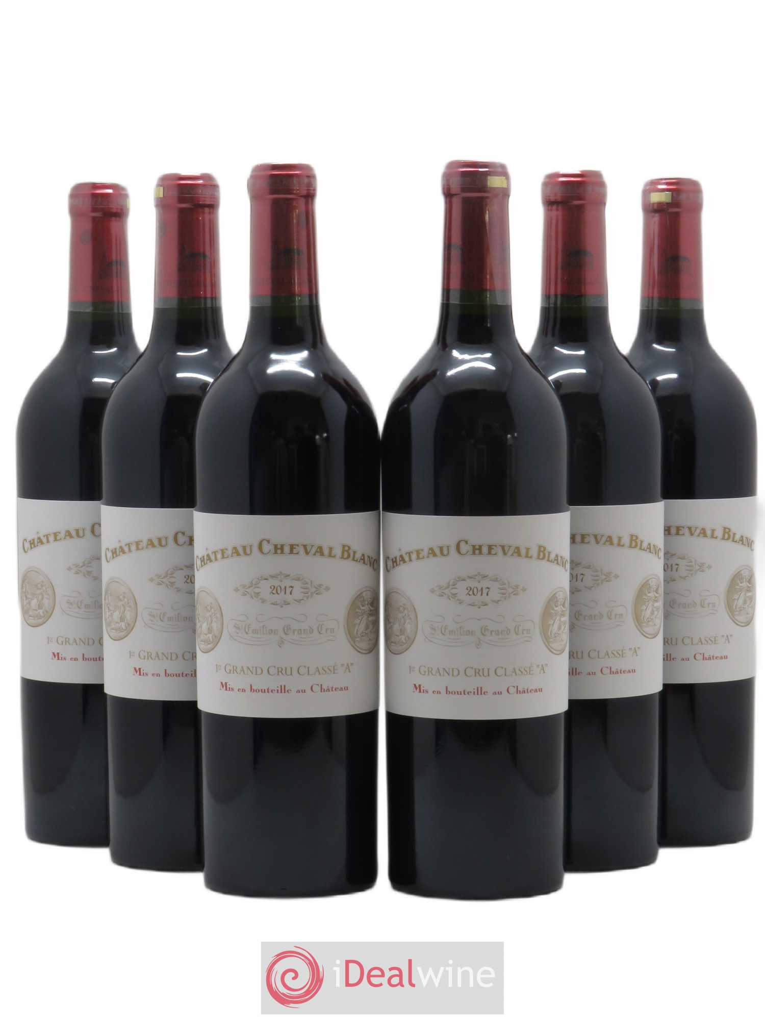 Château Cheval Blanc 1er Grand Cru Classé A 2017 - Lot de 6 bouteilles - 0