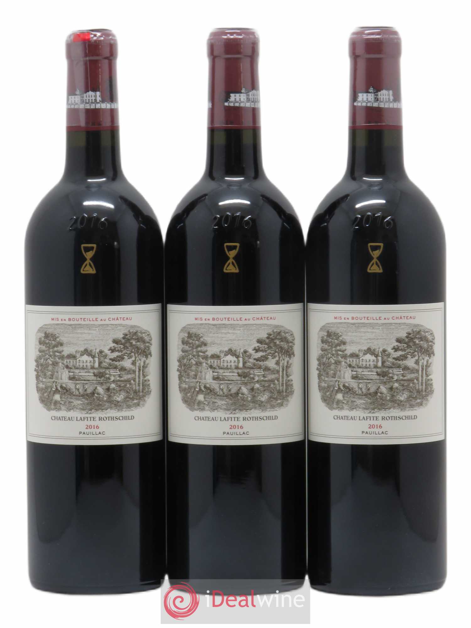 Château Lafite Rothschild 1er Grand Cru Classé 2016 - Lot de 3 bouteilles - 0