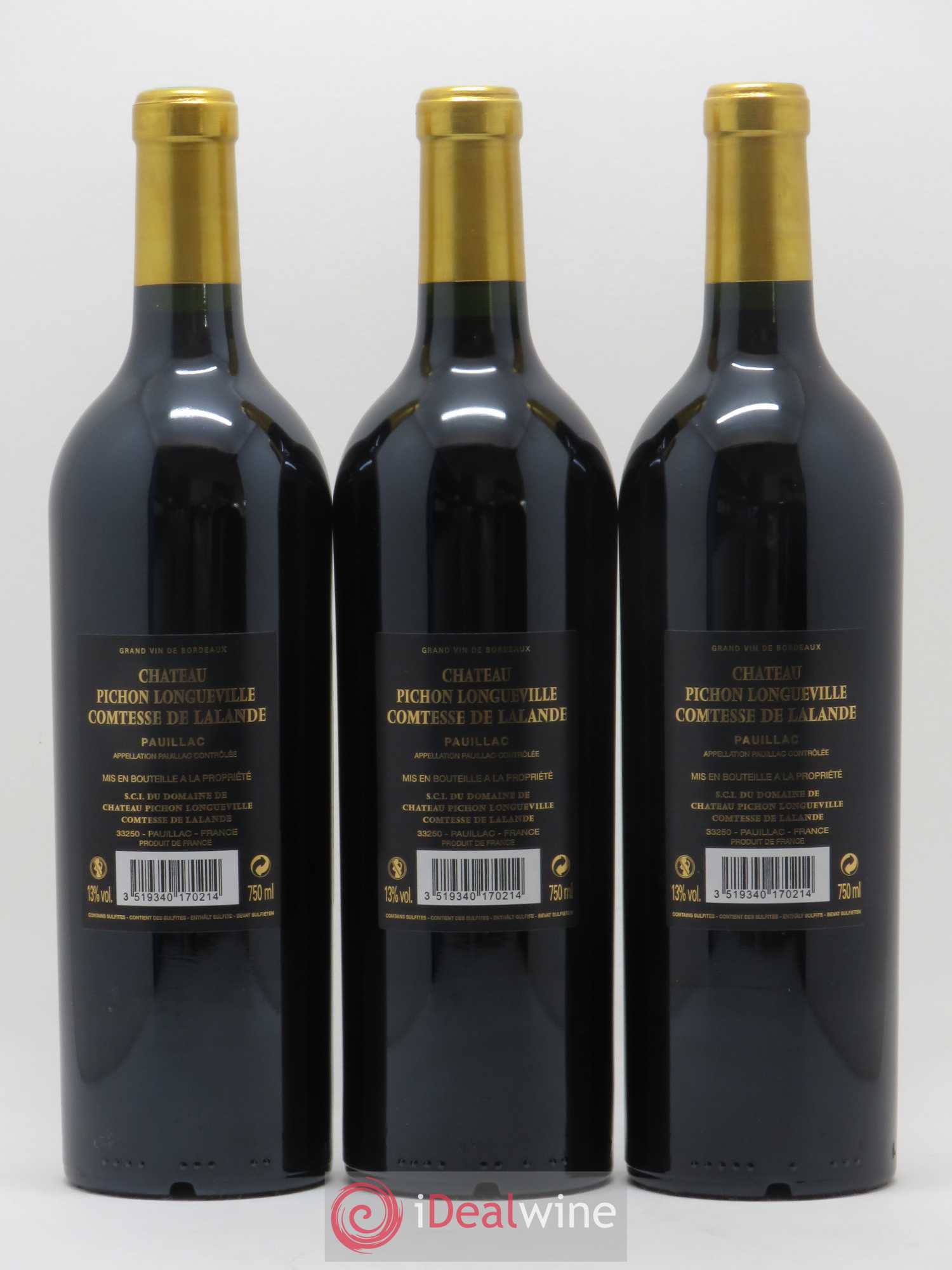 Château Pichon Longueville Comtesse de Lalande 2ème Grand Cru Classé 2017 - Lot de 6 bouteilles - 2
