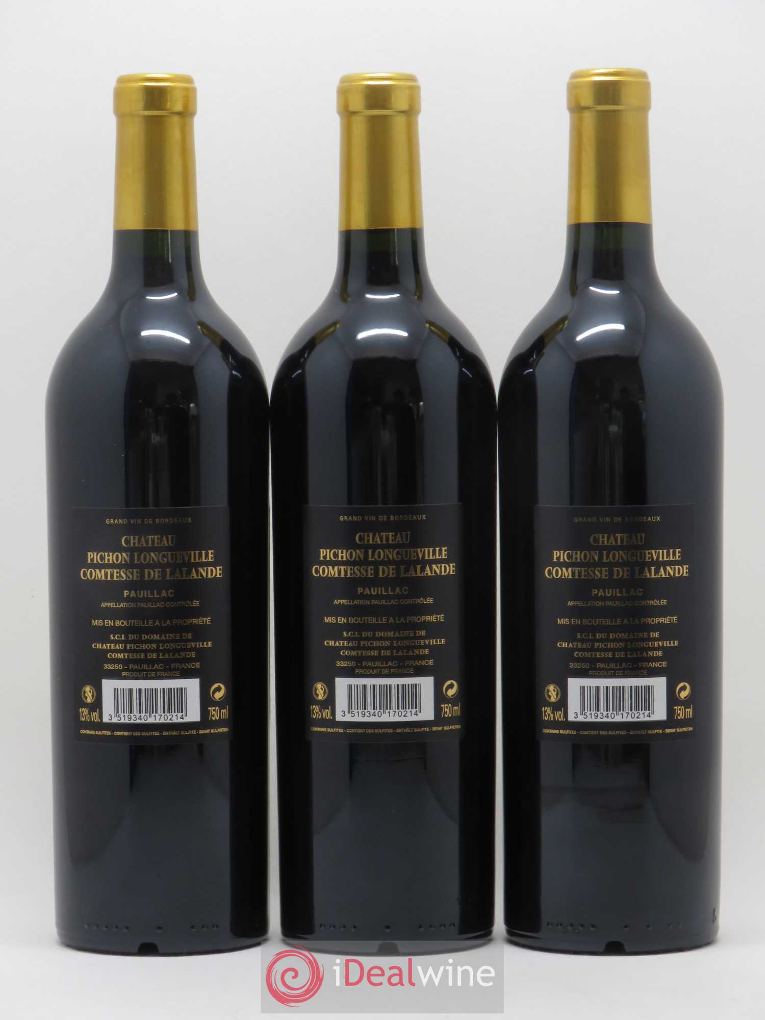 Château Pichon Longueville Comtesse de Lalande 2ème Grand Cru Classé 2017 - Lot de 6 bouteilles - 4