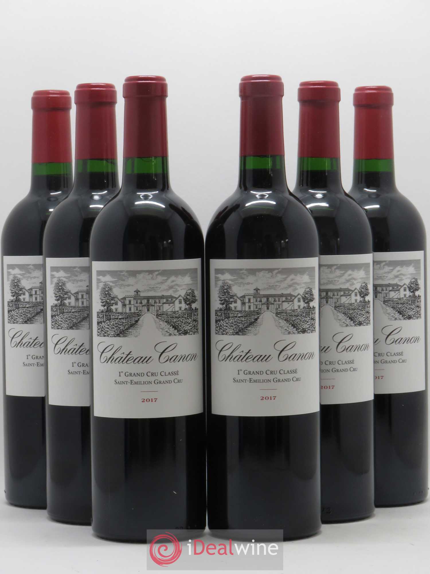 Château Canon 1er Grand Cru Classé B 2017 - Lot de 6 bouteilles - 0