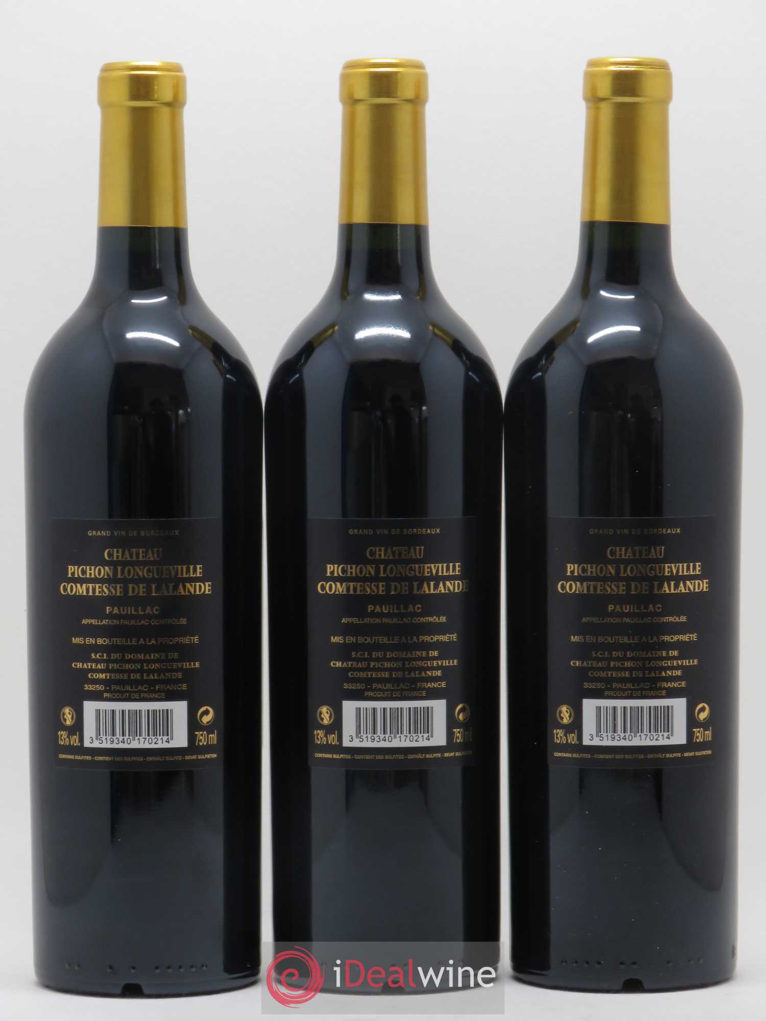 Château Pichon Longueville Comtesse de Lalande 2ème Grand Cru Classé 2017 - Lot de 6 bouteilles - 2