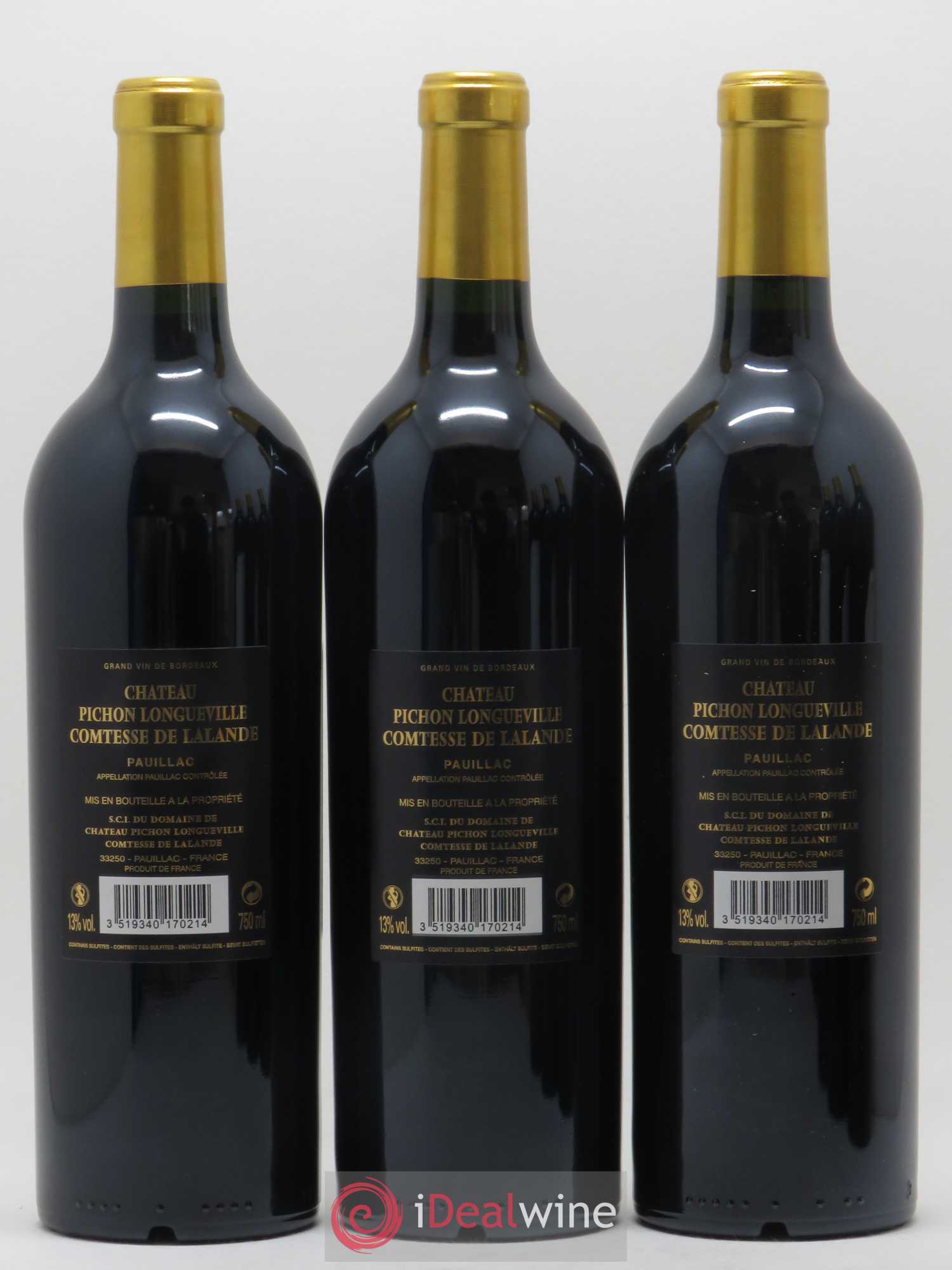 Château Pichon Longueville Comtesse de Lalande 2ème Grand Cru Classé 2017 - Lot de 6 bouteilles - 4