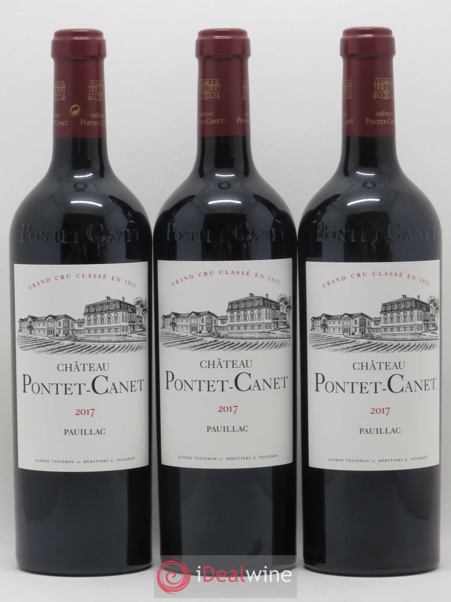 Château Pontet Canet 5ème Grand Cru Classé 2017 - Lot de 6 bouteilles - 1