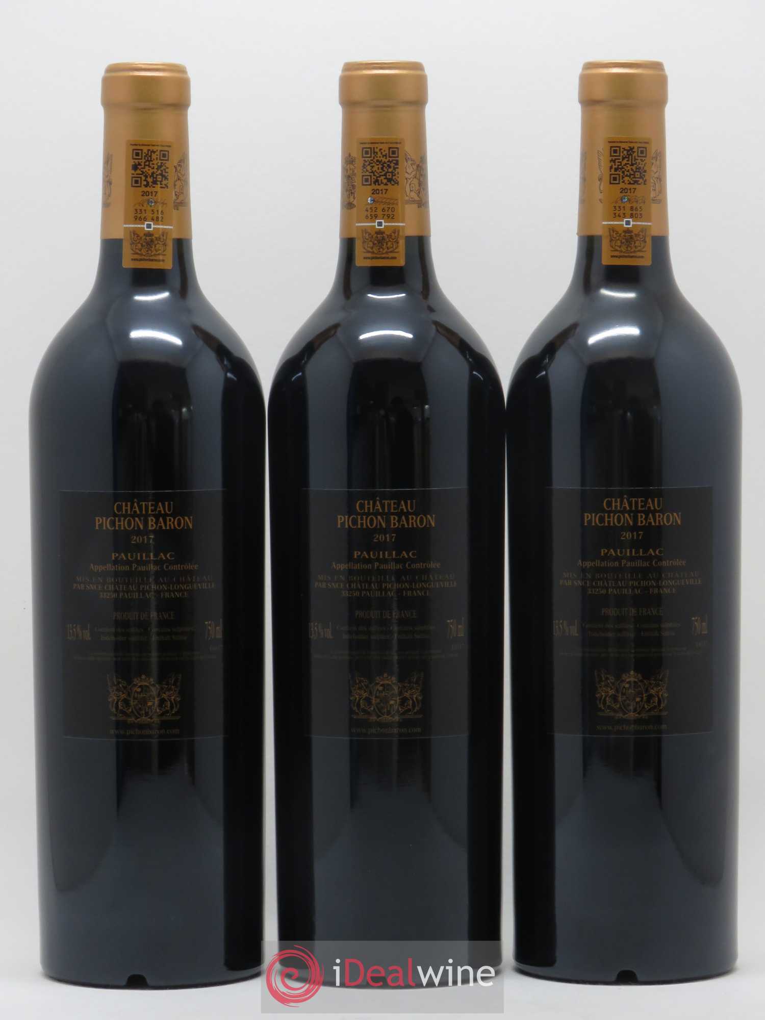 Pichon Longueville Baron 2ème Grand Cru Classé 2017 - Lot de 6 bouteilles - 2