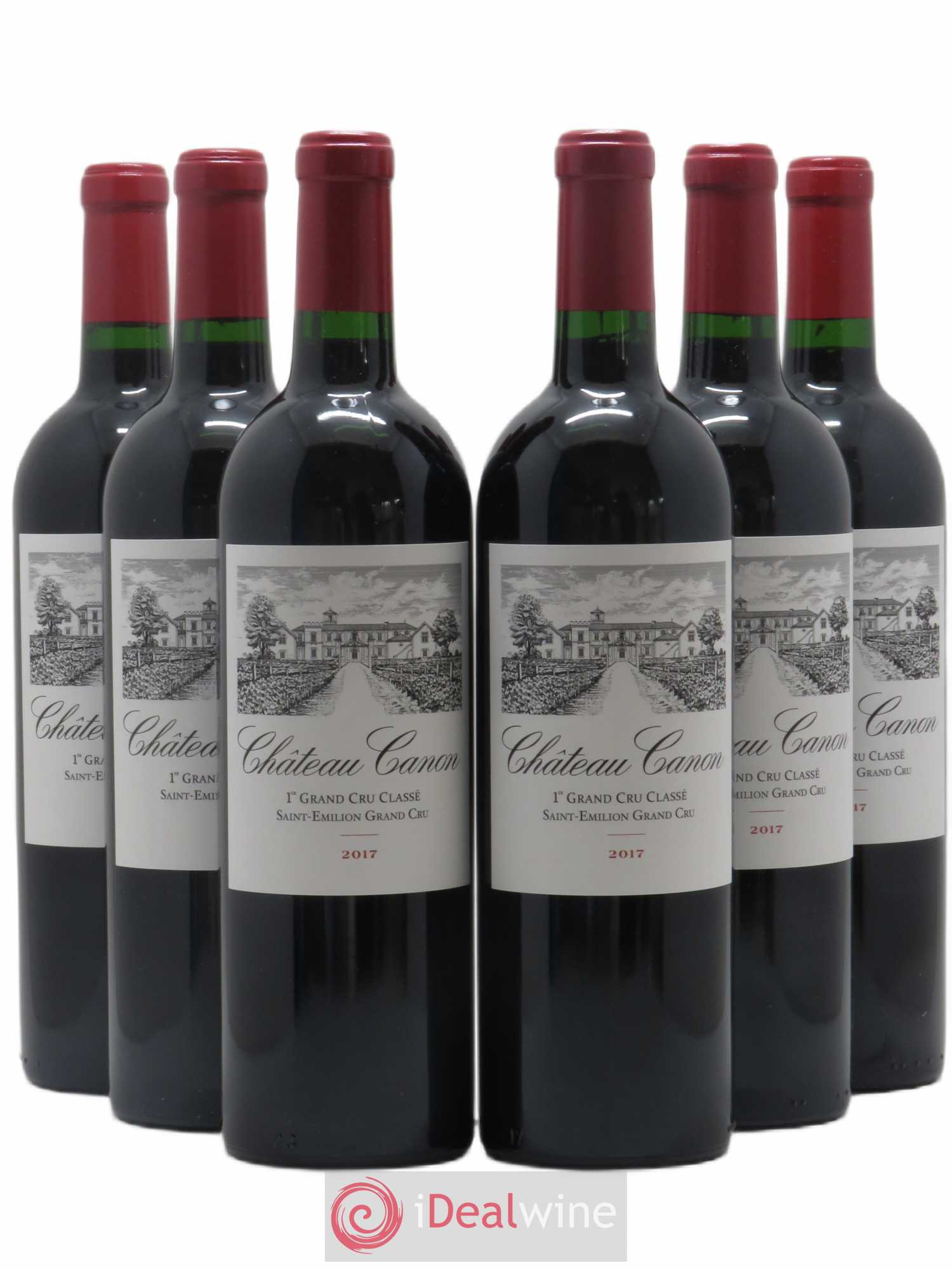 Château Canon 1er Grand Cru Classé B 2017 - Lot de 6 bouteilles - 0