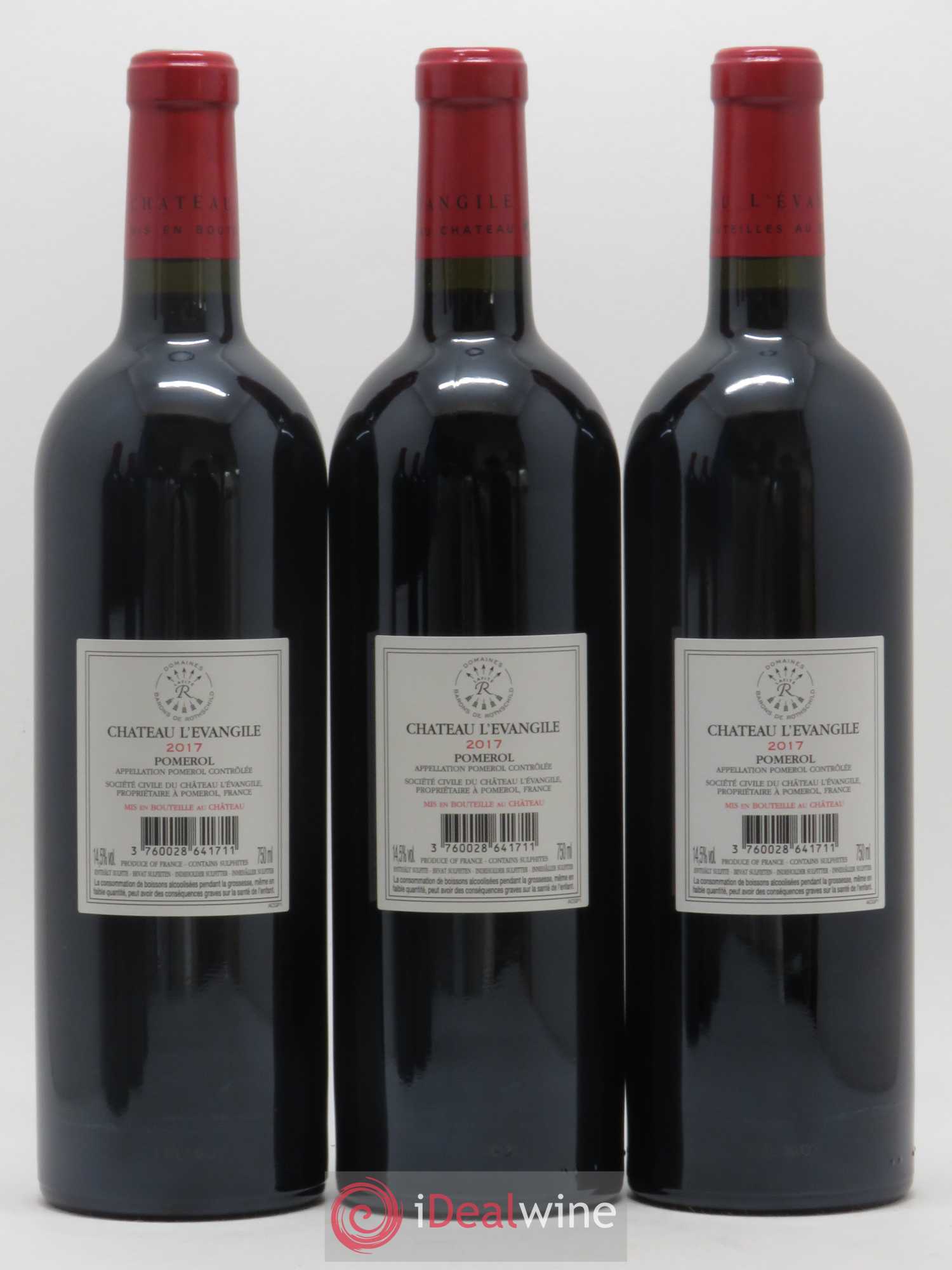 Château l' Évangile 2017 - Lot de 6 bouteilles - 4