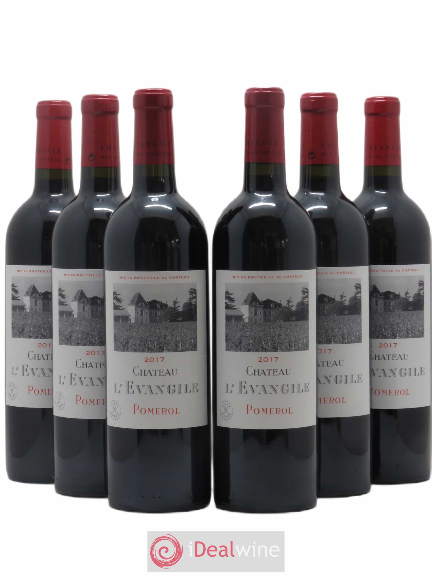 Château l' Évangile 2017 - Lot de 6 bouteilles - 0