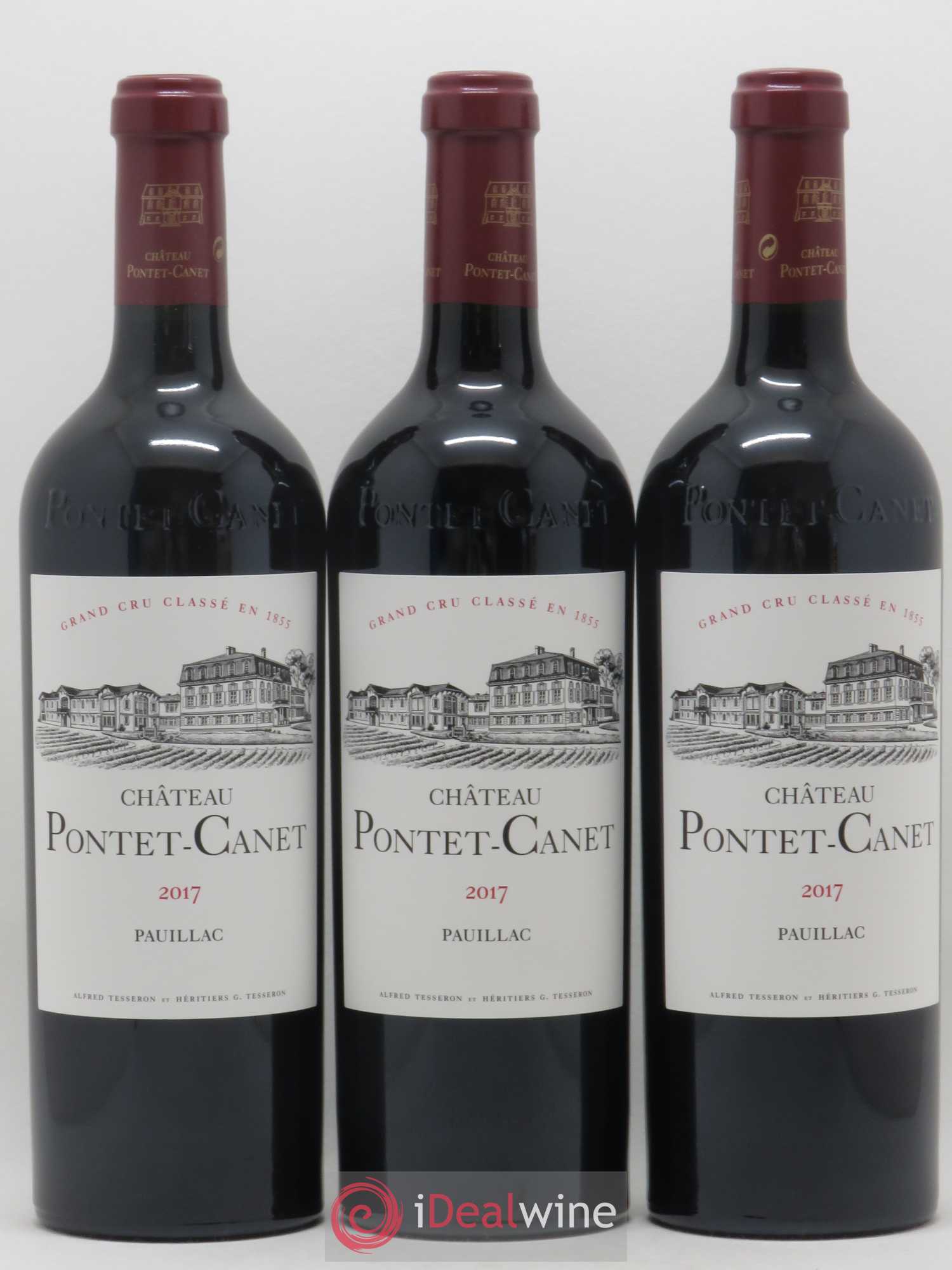 Château Pontet Canet 5ème Grand Cru Classé 2017 - Lot de 6 bouteilles - 1