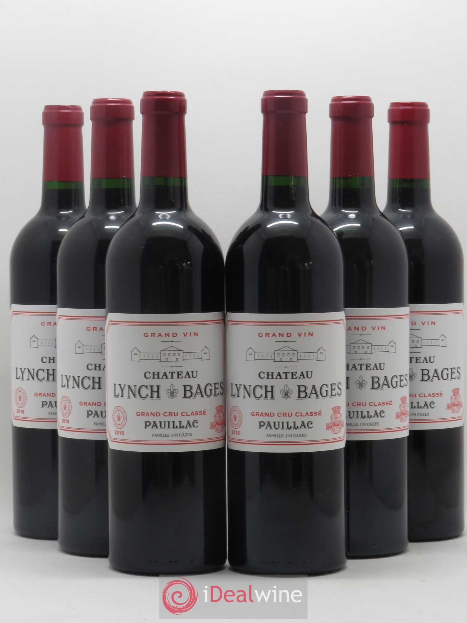 Château Lynch Bages 5ème Grand Cru Classé 2016 - Lot de 6 bouteilles - 0