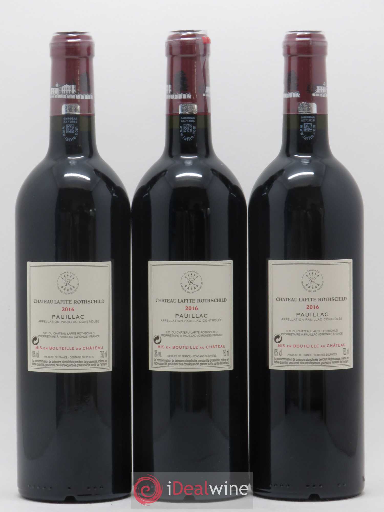Château Lafite Rothschild 1er Grand Cru Classé 2016 - Lot de 6 bouteilles - 2