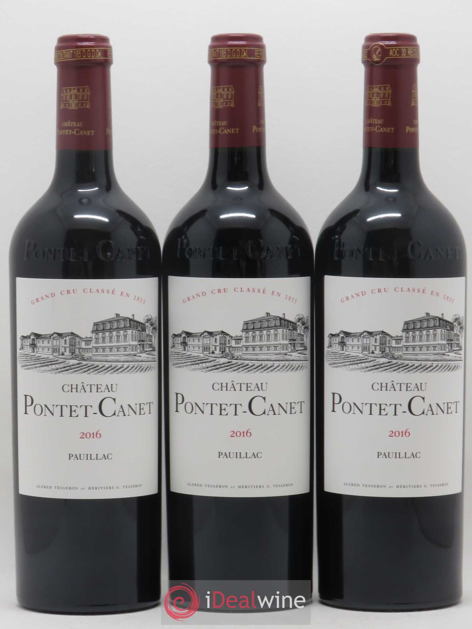 Château Pontet Canet 5ème Grand Cru Classé 2016 - Lot de 6 bouteilles - 1