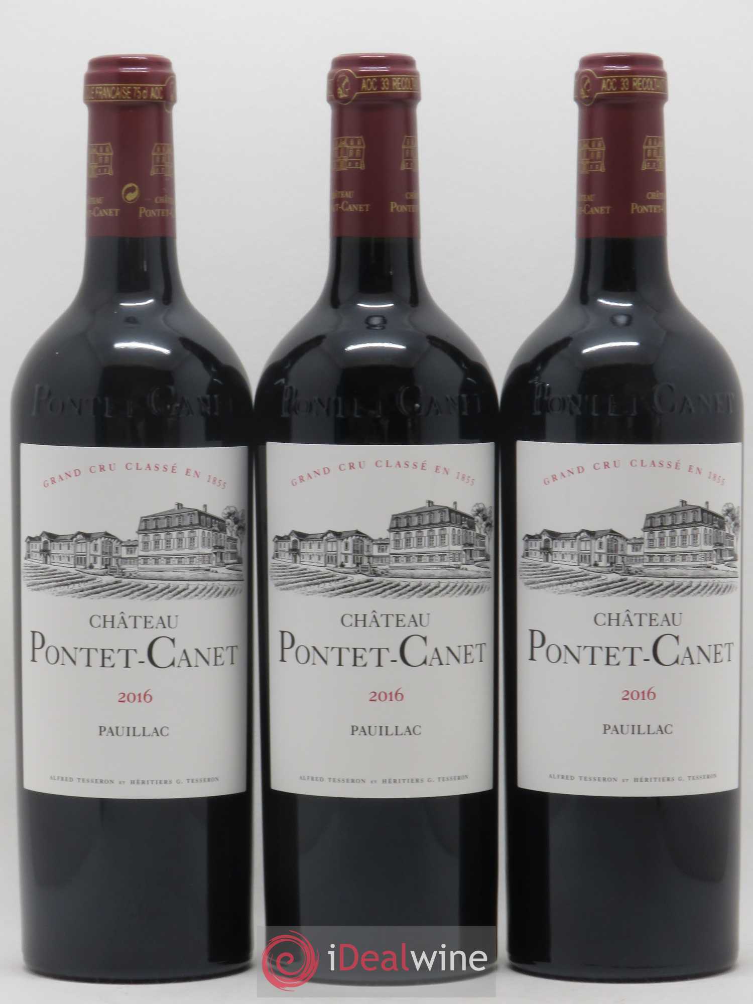 Château Pontet Canet 5ème Grand Cru Classé 2016 - Lot de 6 bouteilles - 1