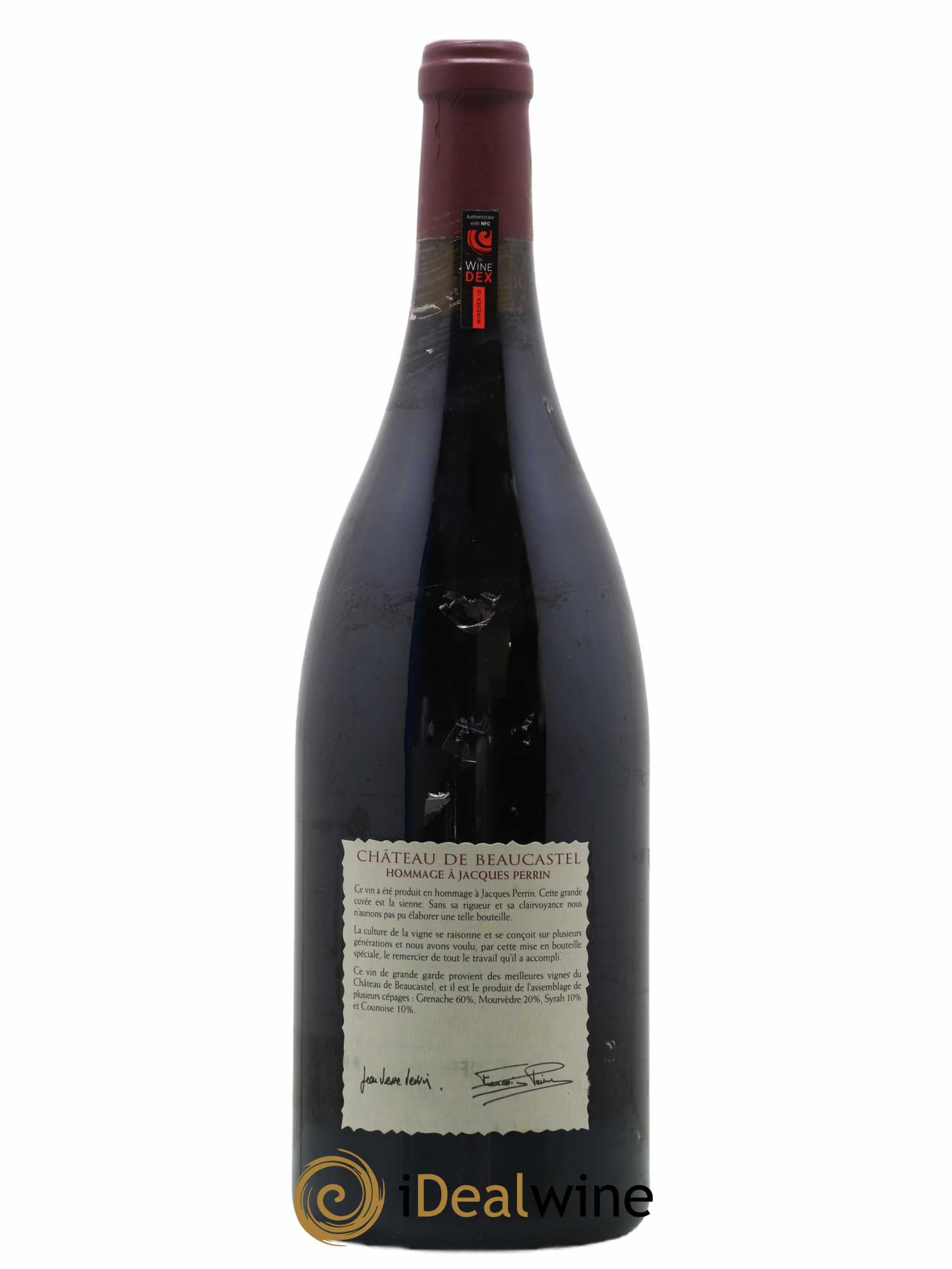 Châteauneuf-du-Pape Château de Beaucastel Hommage à Jacques Perrin Famille Perrin 1998 - Lot de 1 magnum - 1