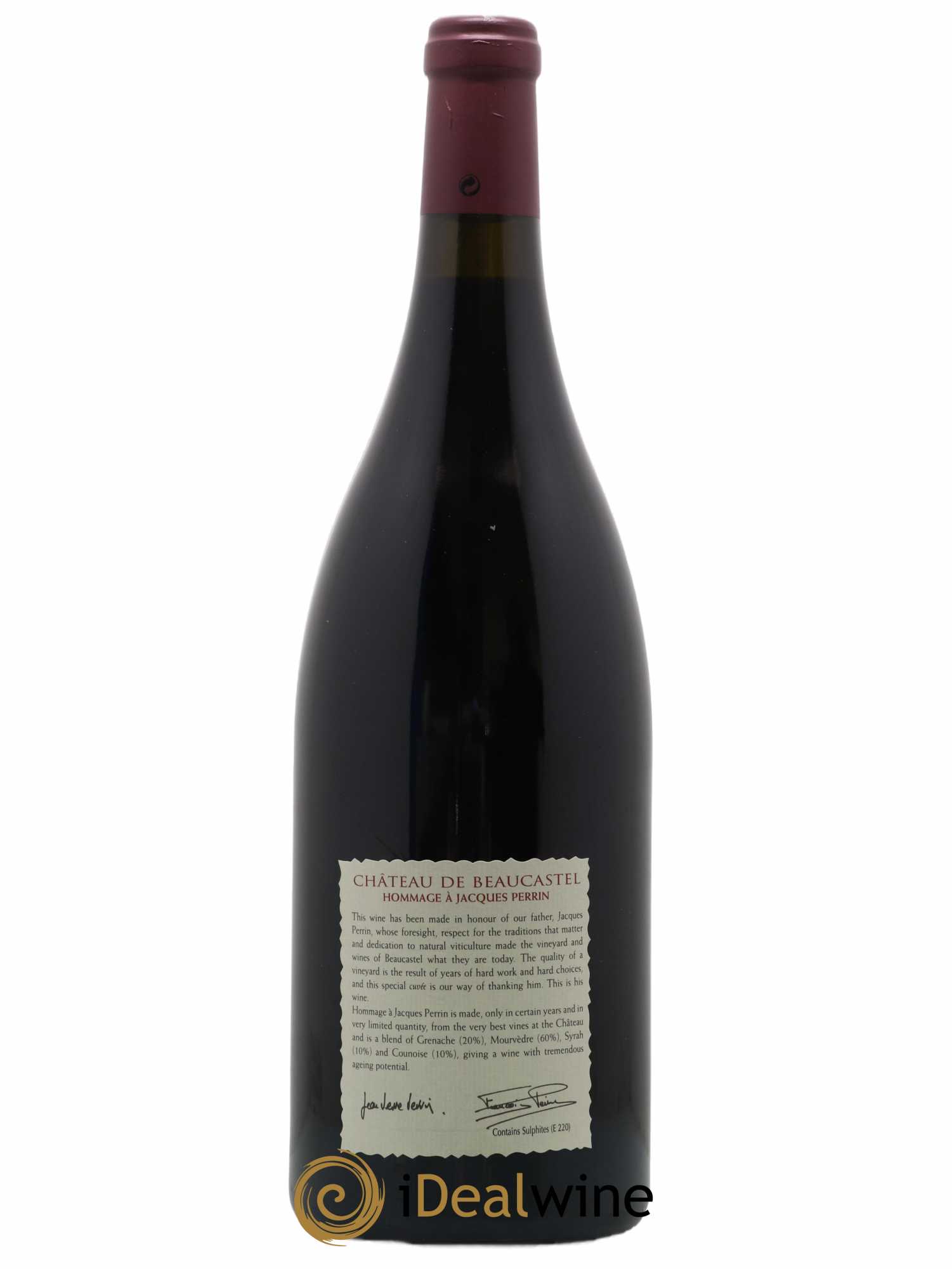 Châteauneuf-du-Pape Château de Beaucastel Hommage à Jacques Perrin Famille Perrin 2004 - Lot de 1 magnum - 1