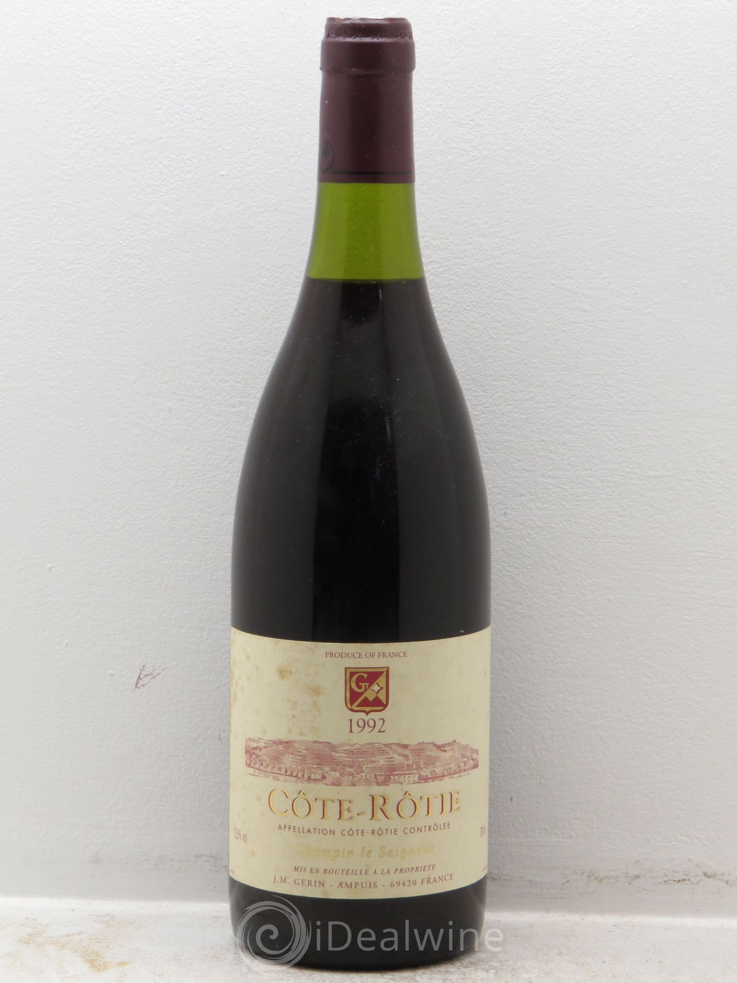Côte-Rôtie Champin Le Seigneur Jean-Michel Gerin 1992 - Lot de 1 bouteille - 0