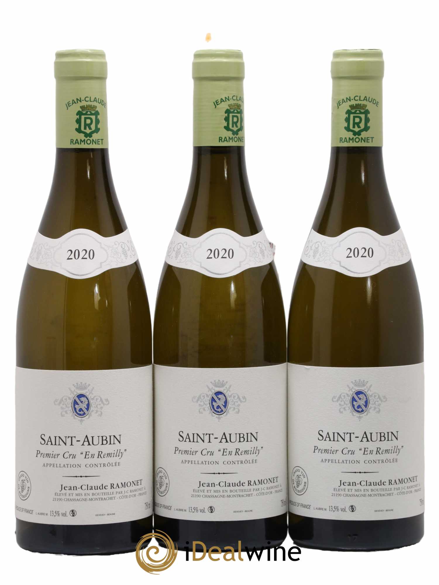 Saint-Aubin 1er Cru En Remilly Ramonet (Domaine) 2020 - Lot de 3 bouteilles - 0