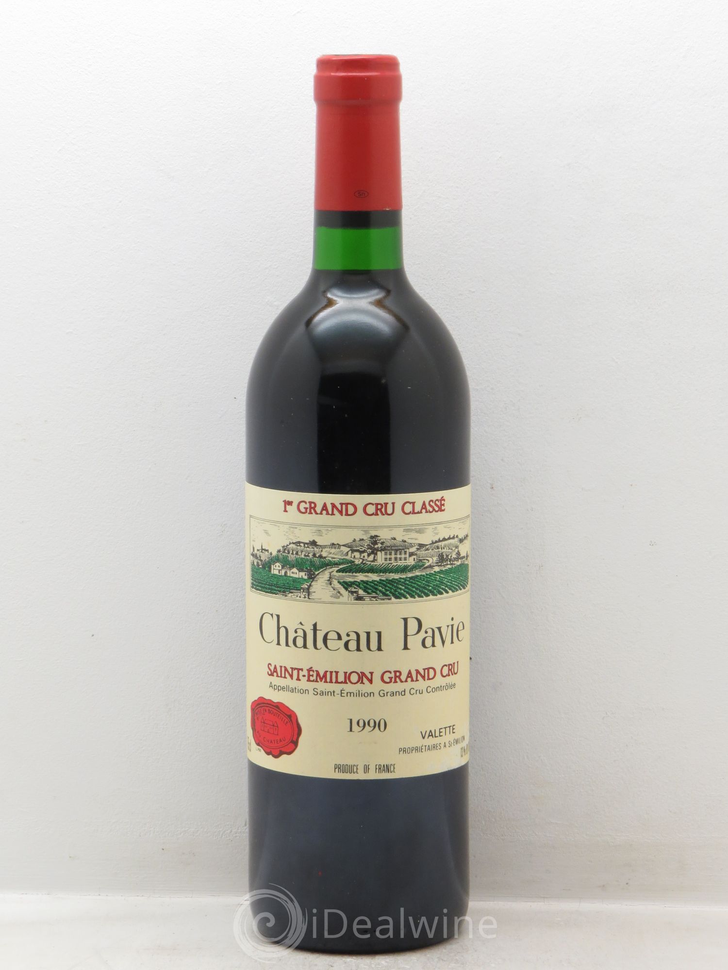 Château Pavie 1er Grand Cru Classé A 1990 - Lot de 1 bouteille - 0