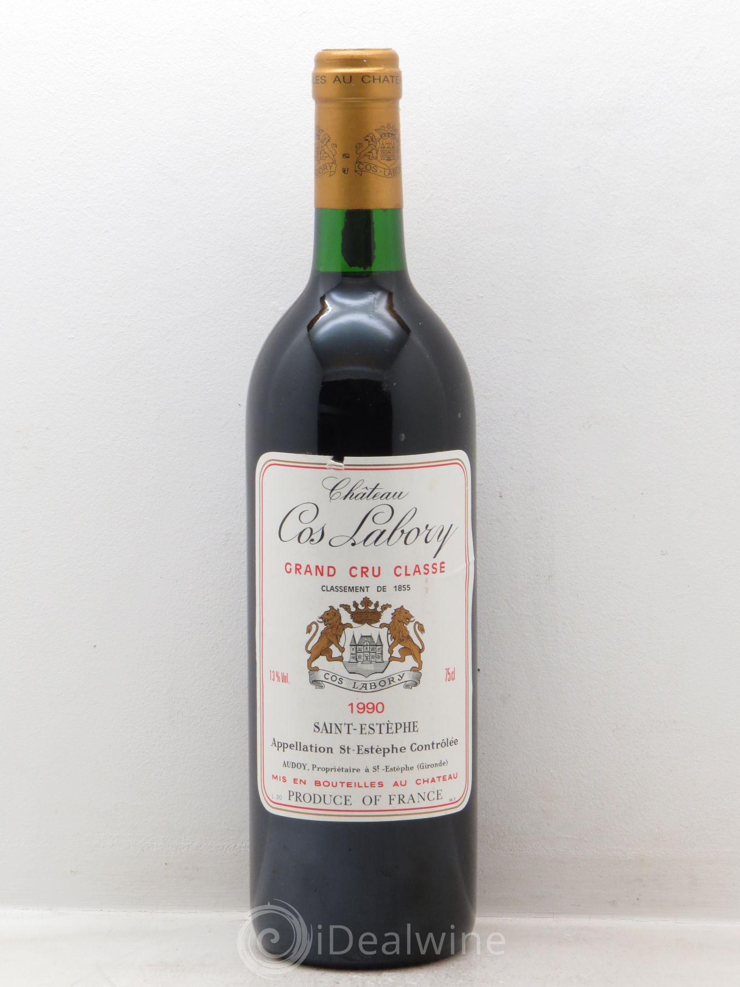 Château Cos Labory 5ème Grand Cru Classé 1990 - Lot de 1 bouteille - 0