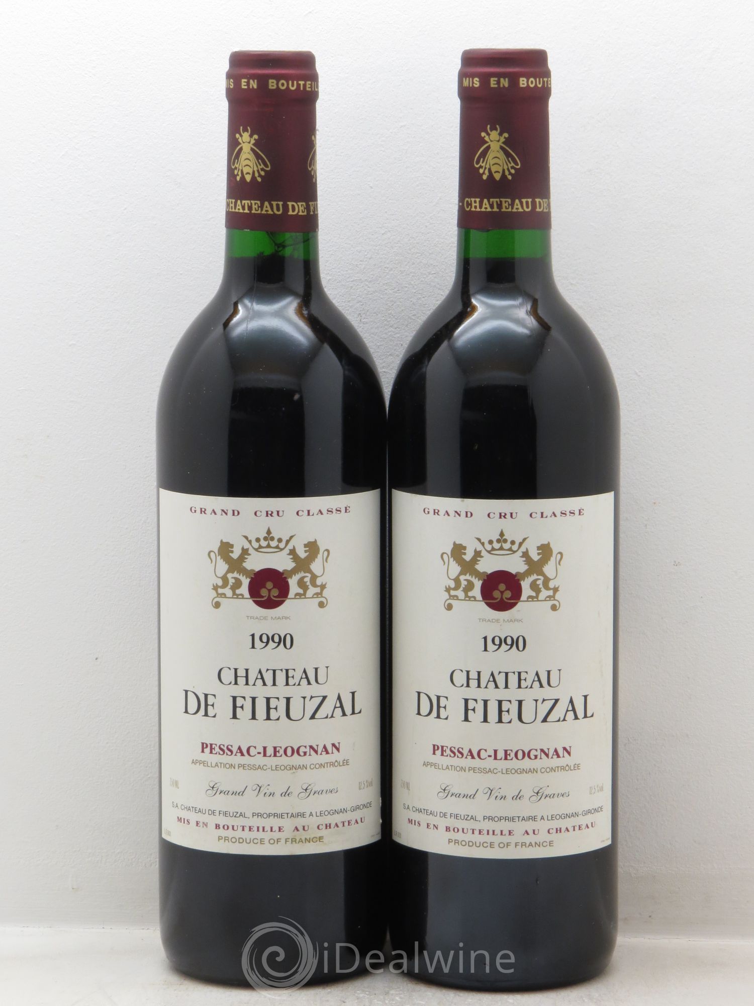 Château de Fieuzal Cru Classé de Graves 1990 - Lot de 2 bouteilles - 0
