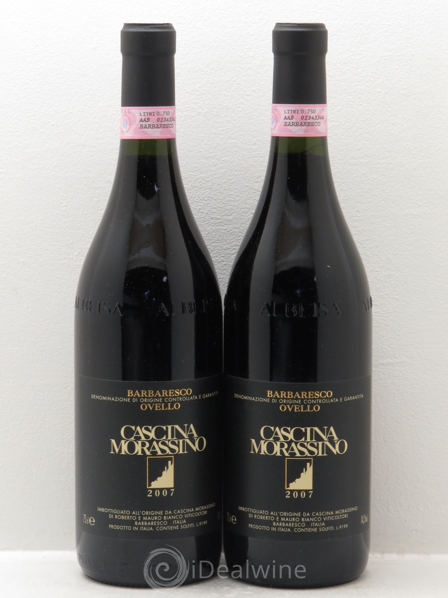 Barbaresco DOCG Ovello - Cascina Morassino (sans prix de réserve) 2007 - Posten von 2 Flaschen - 0