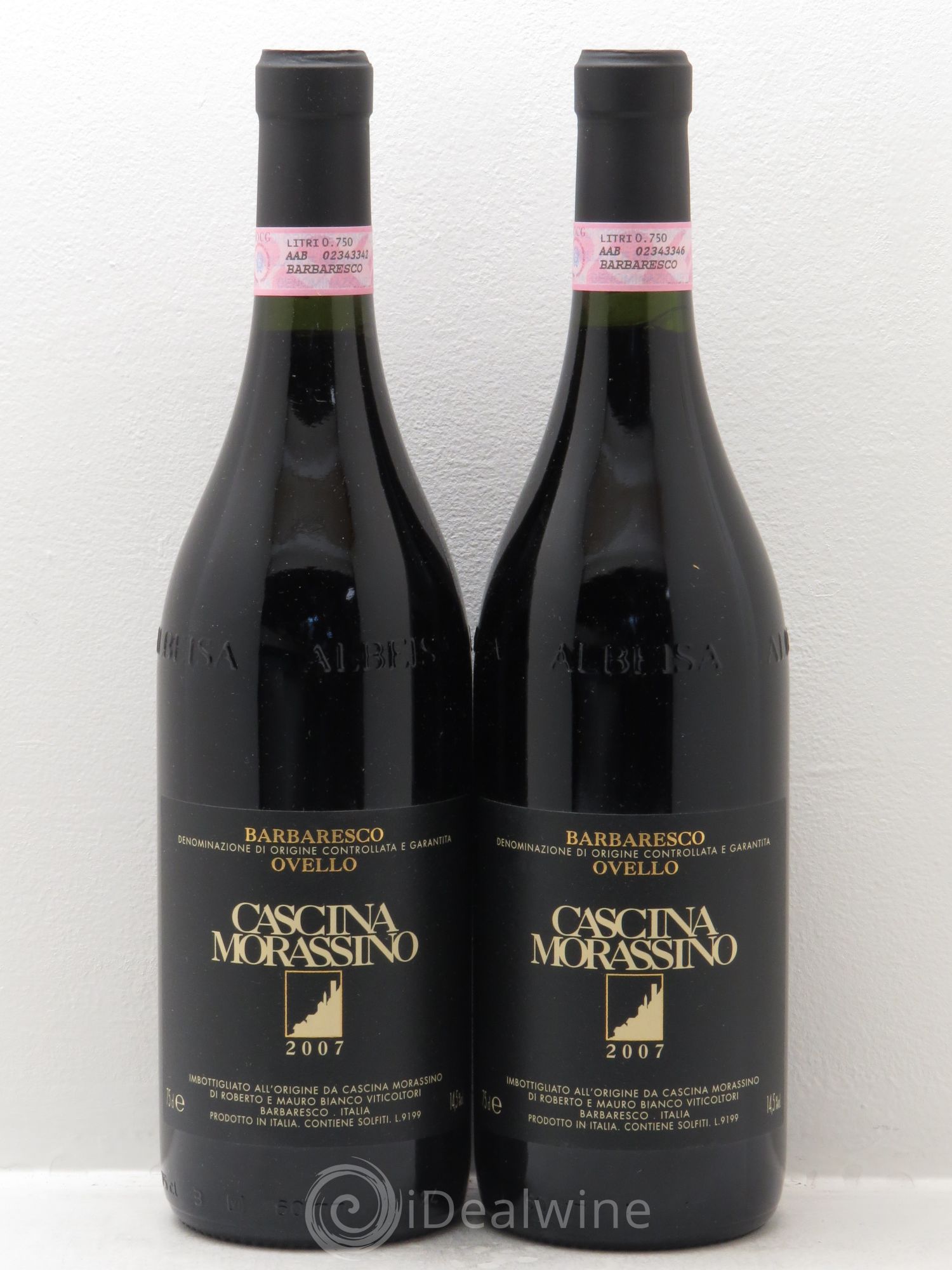 Barbaresco DOCG Ovello - Cascina Morassino 2007 - Posten von 2 Flaschen - 0