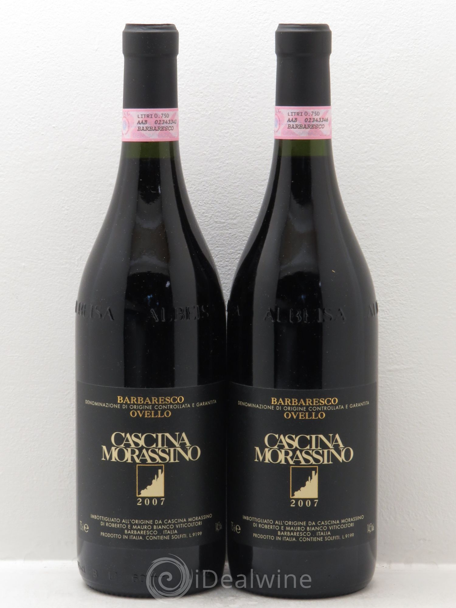 Barbaresco DOCG Ovello - Cascina Morassino (sans prix de réserve) 2007 - Posten von 2 Flaschen - 0