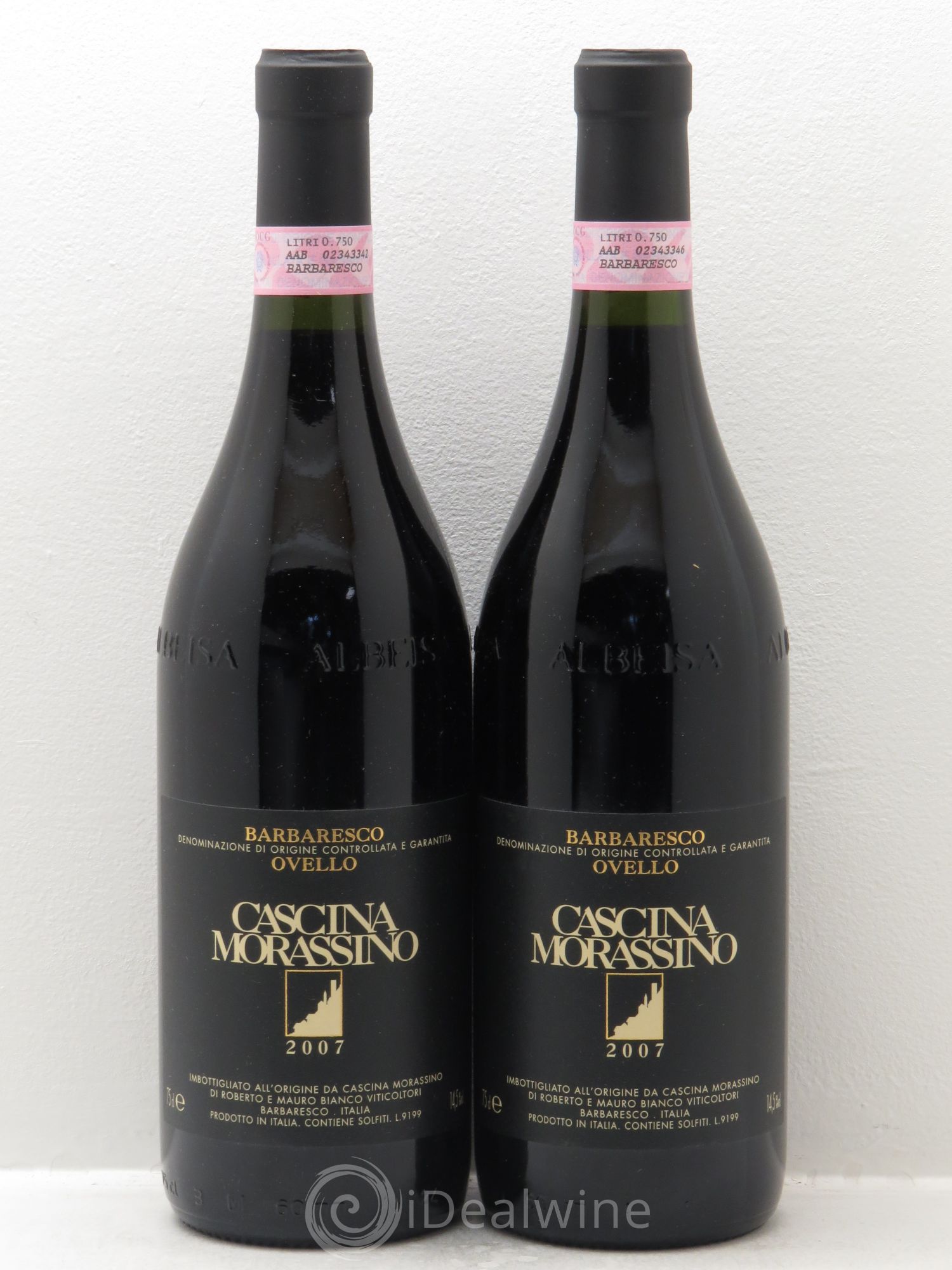 Barbaresco DOCG Ovello - Cascina Morassino (sans prix de réserve) 2007 - Posten von 2 Flaschen - 0