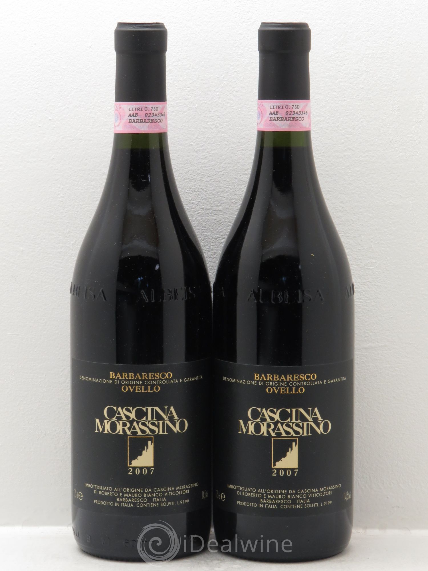 Barbaresco DOCG Ovello - Cascina Morassino (sans prix de réserve) 2007 - Posten von 2 Flaschen - 0