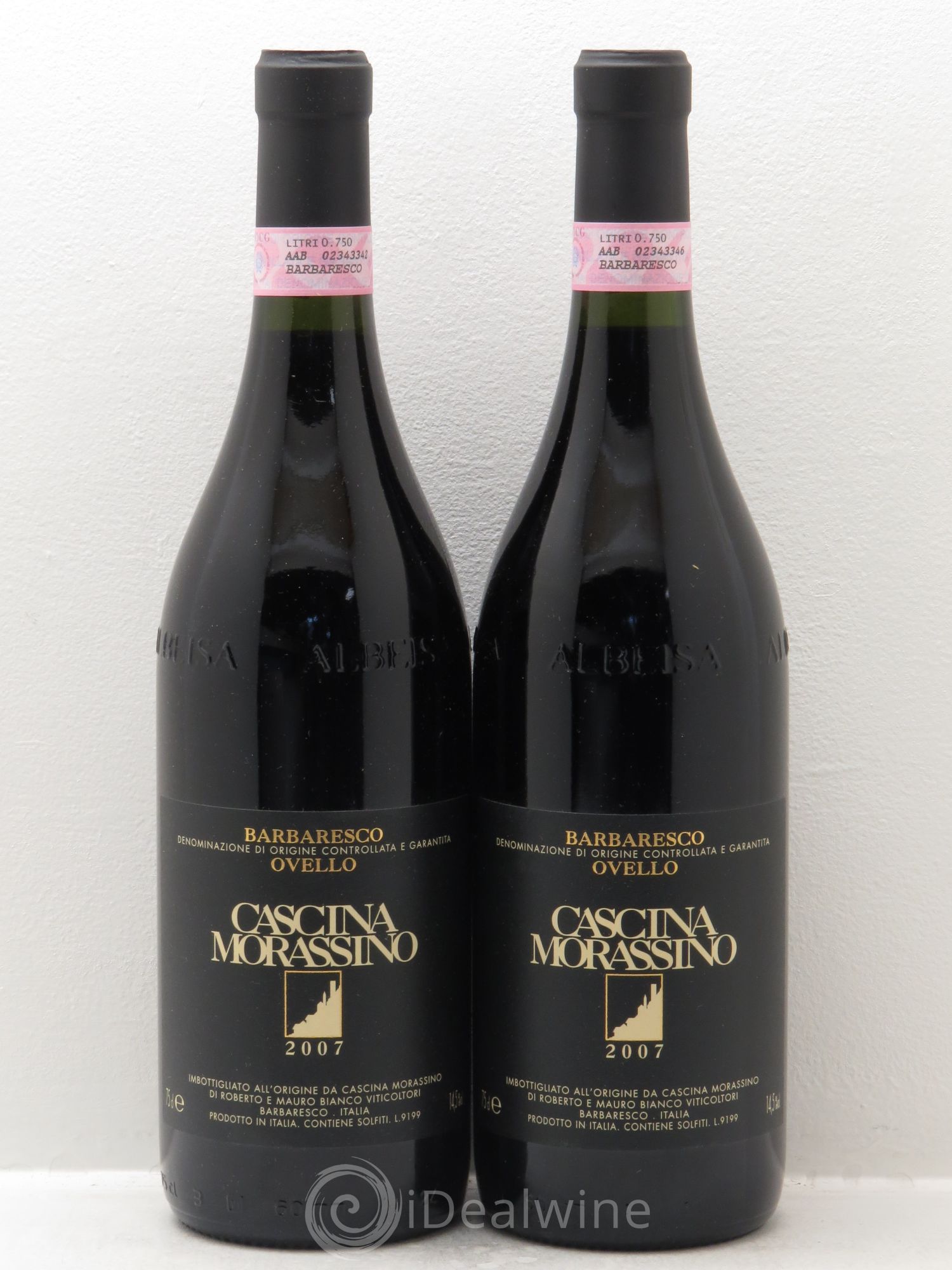 Barbaresco DOCG Ovello - Cascina Morassino (sans prix de réserve) 2007 - Posten von 2 Flaschen - 0