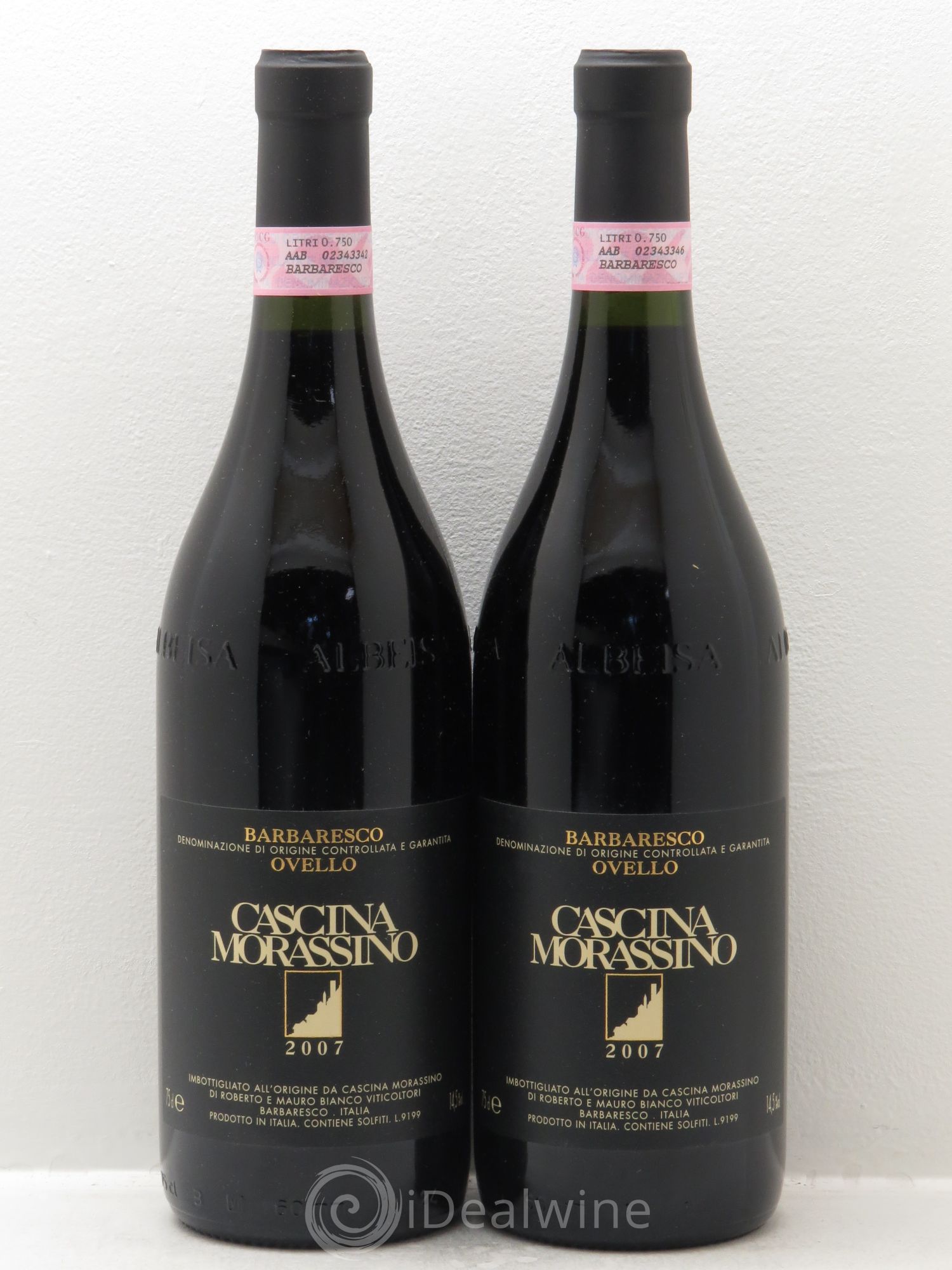 Barbaresco DOCG Ovello - Cascina Morassino (sans prix de réserve) 2007 - Posten von 2 Flaschen - 0