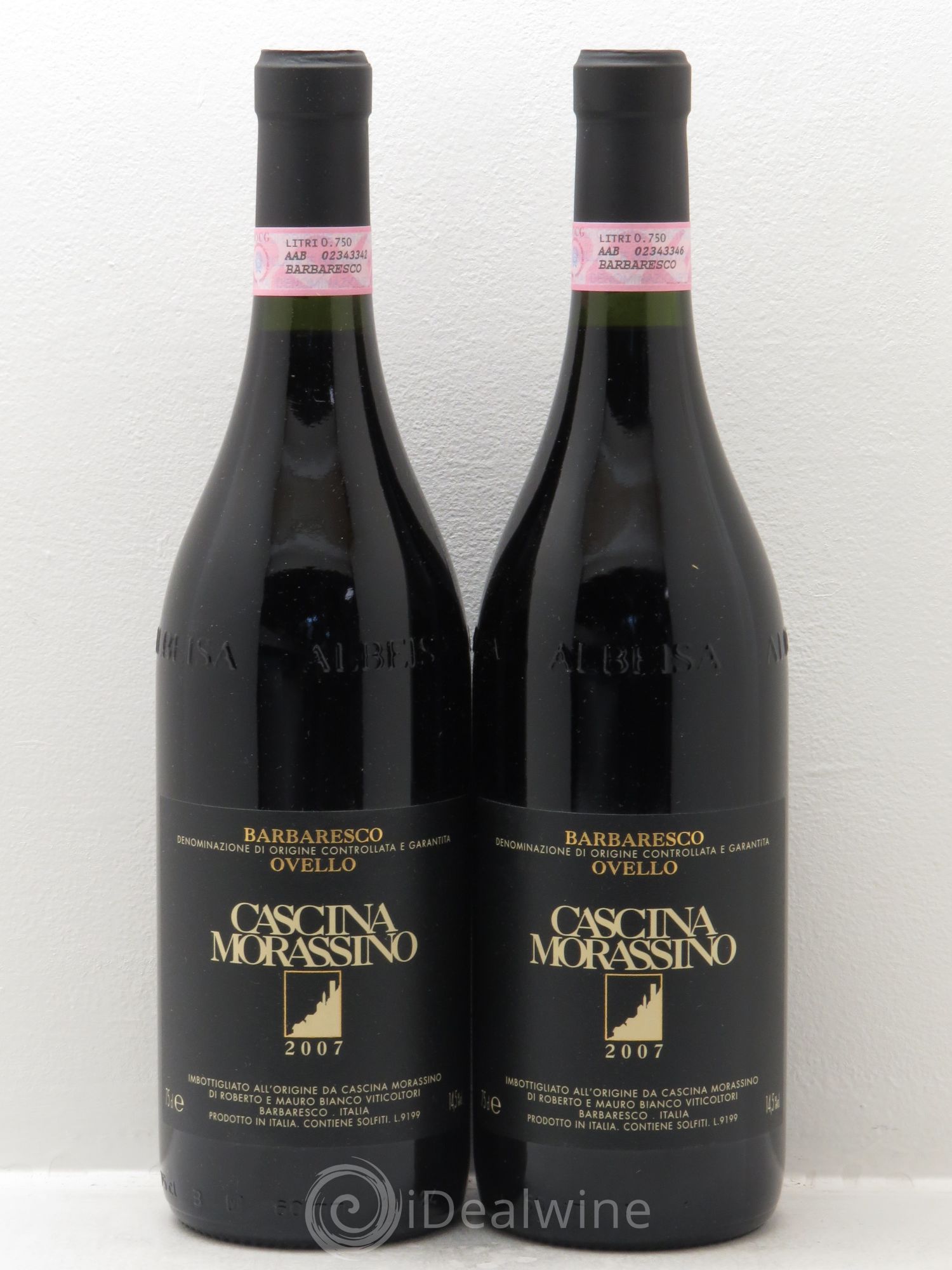 Barbaresco DOCG Ovello - Cascina Morassino (sans prix de réserve) 2007 - Posten von 2 Flaschen - 0